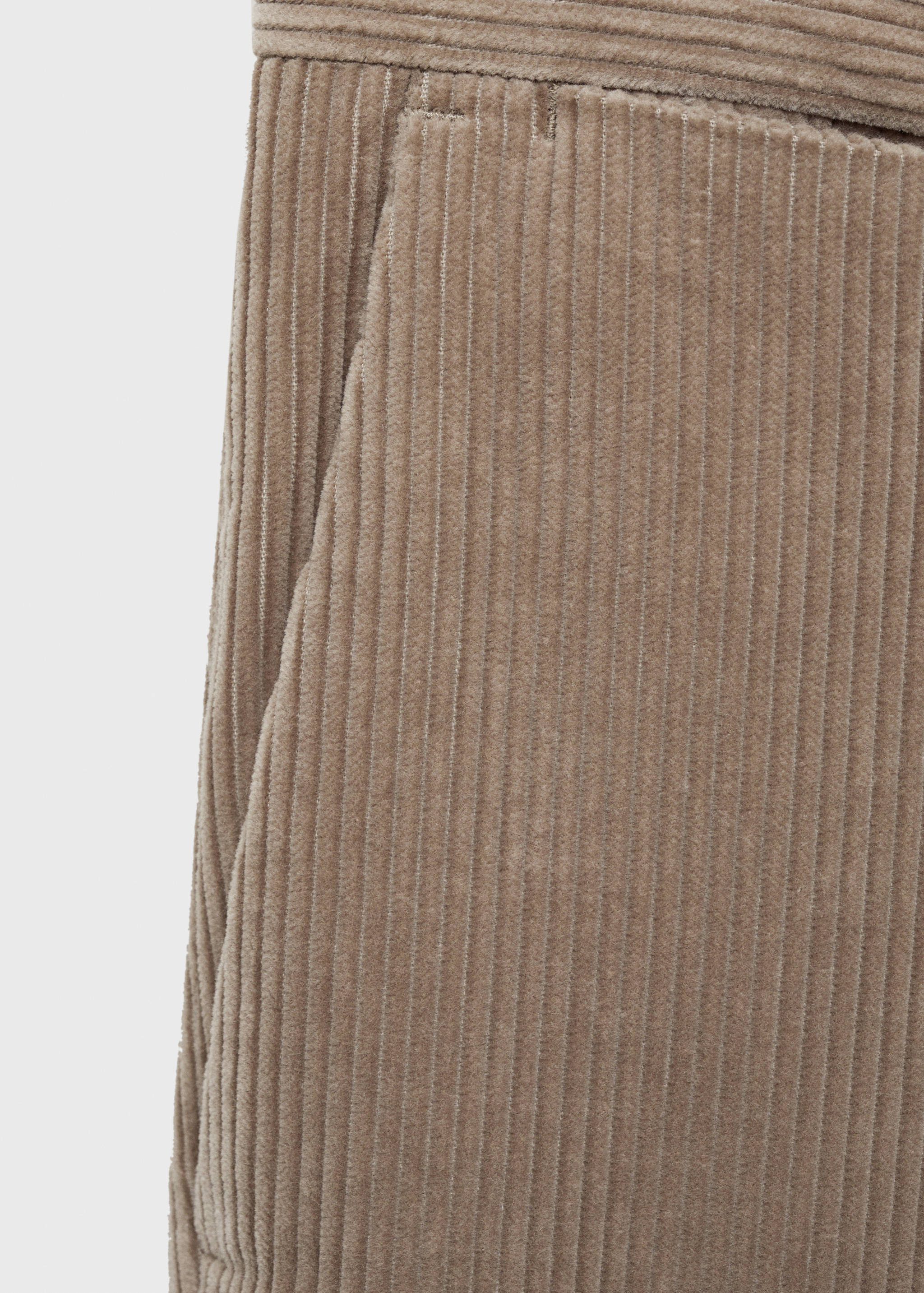 Corduroy regular-fit trousers - Details of the article 0