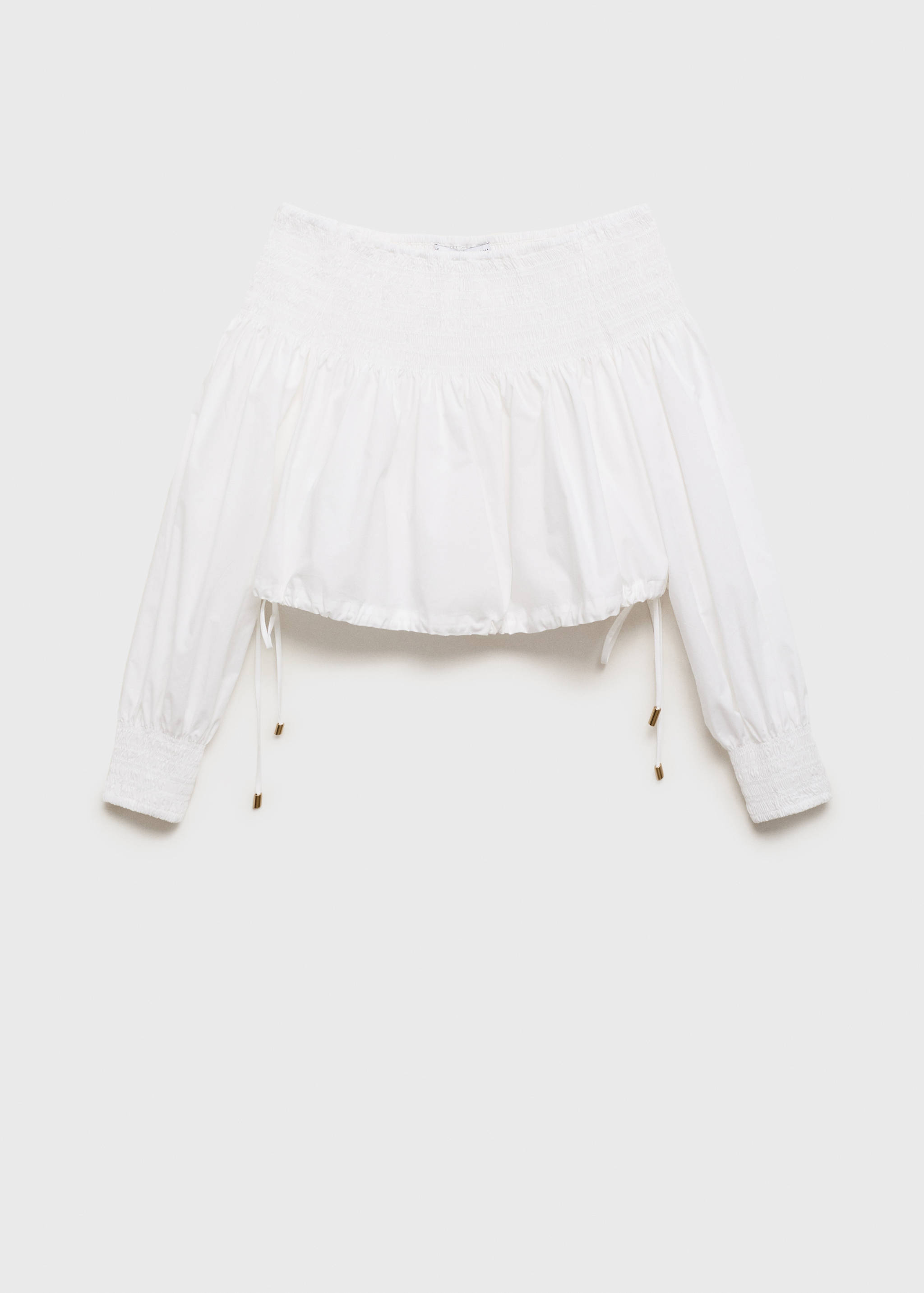 Gathered off-the-shoulder blouse - Article without model