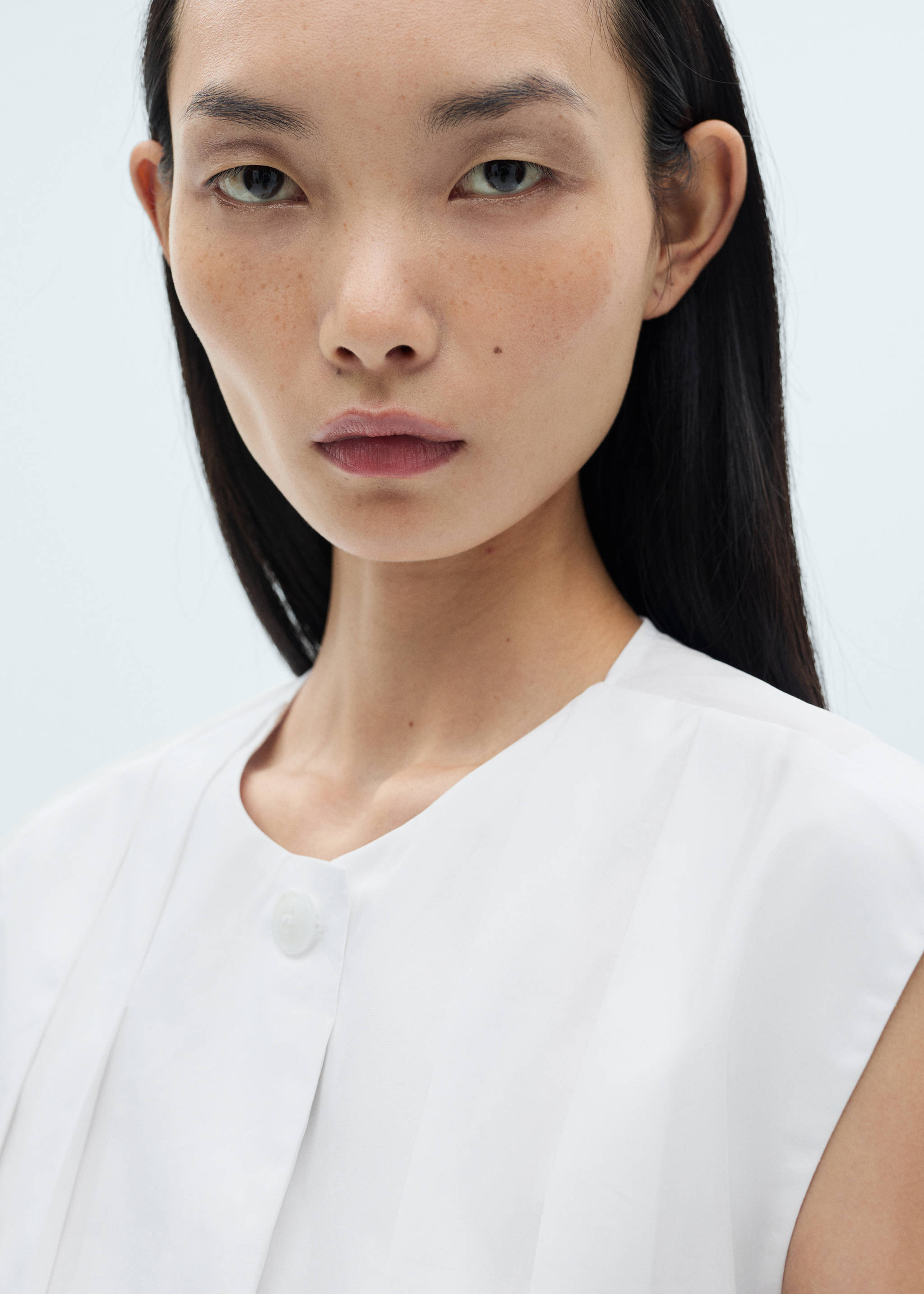 Blouse plissée ceinture - Détail de l'article 1