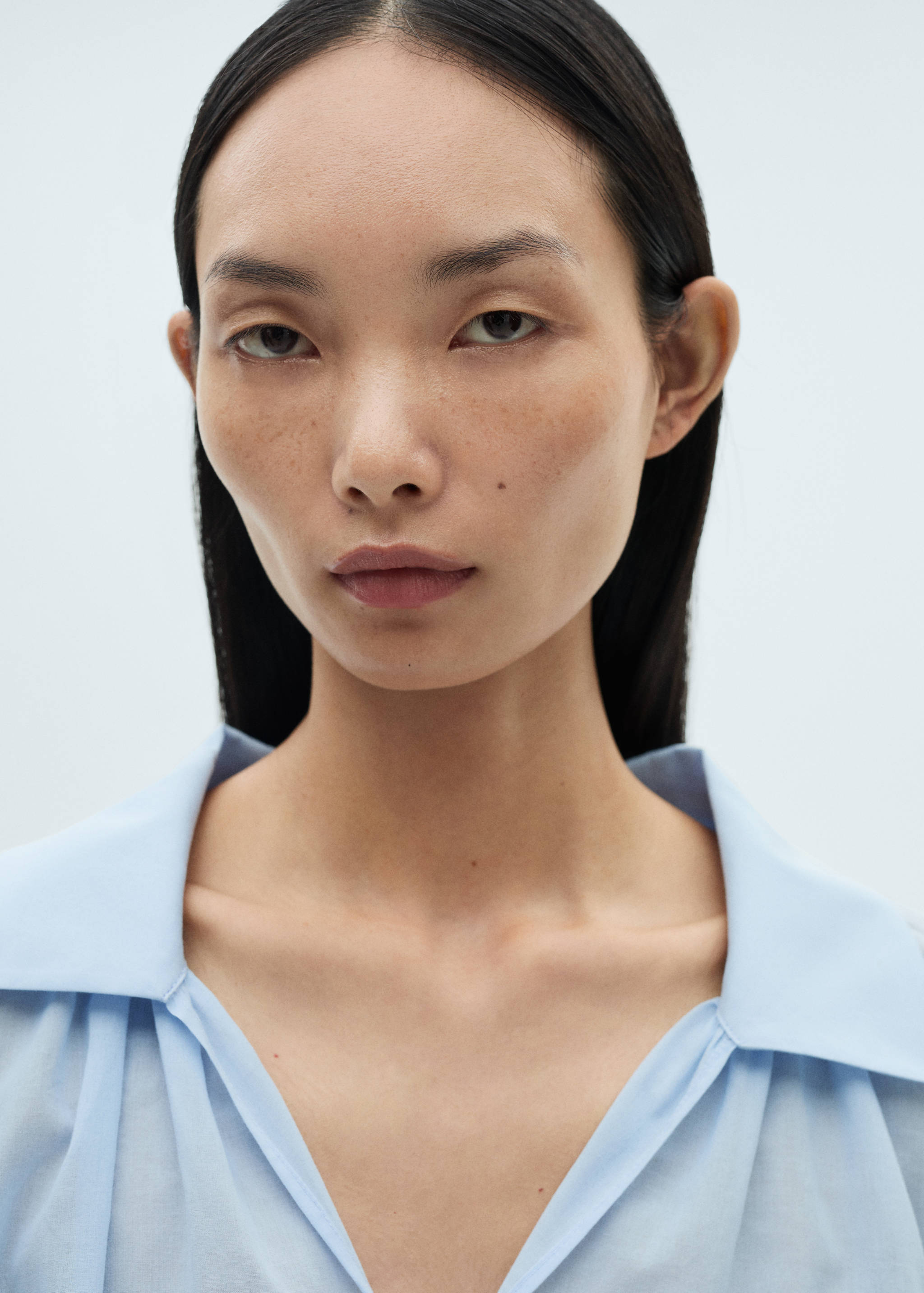 Blusa algodón manga abullonada - Detalle del artículo 1