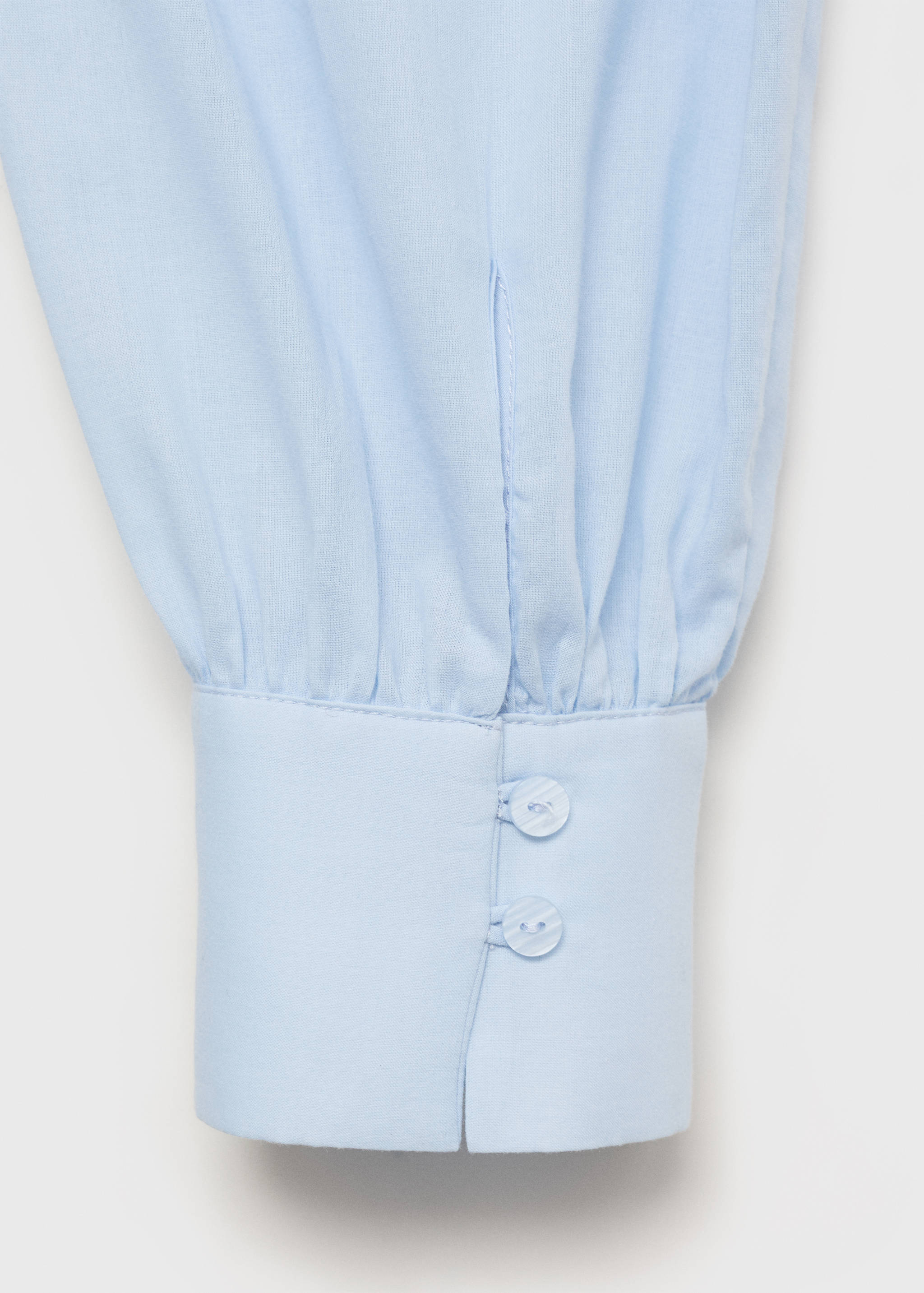 Blusa algodón manga abullonada - Detalle del artículo 0