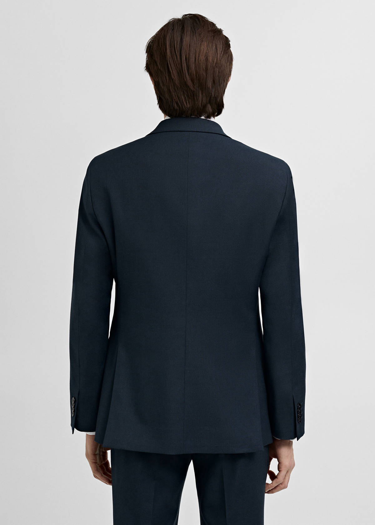 Milan slim-fit suit jacket — Dark Navy