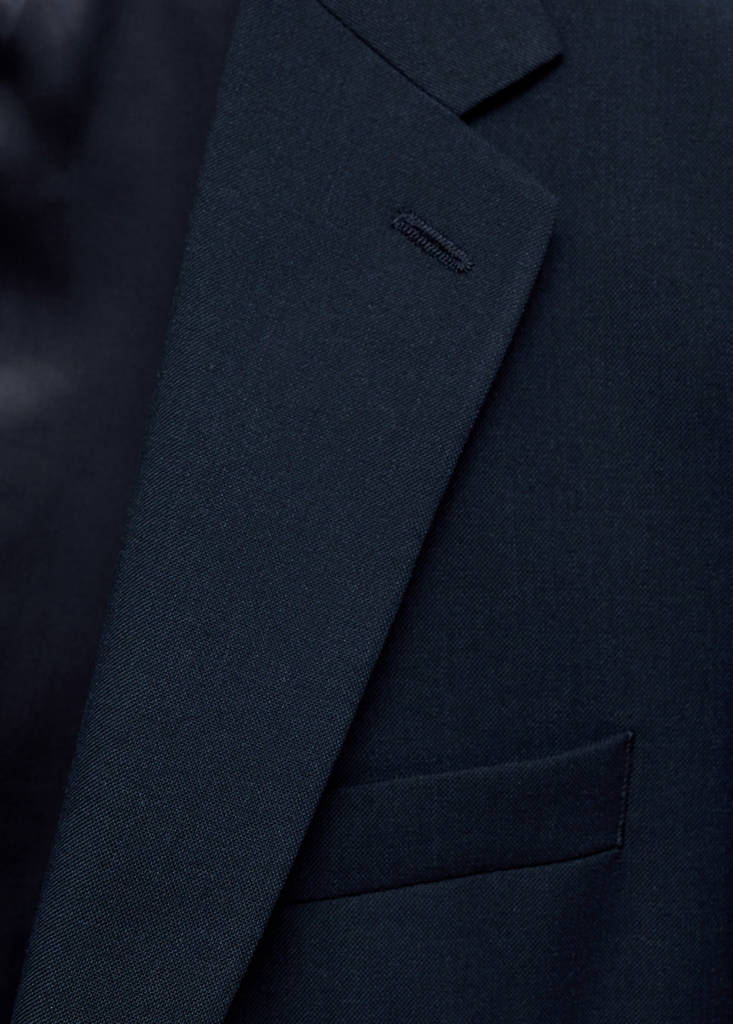 Milan slim-fit suit jacket — Dark Navy