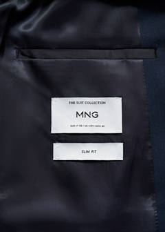 Milan slim-fit suit jacket — Dark Navy 8