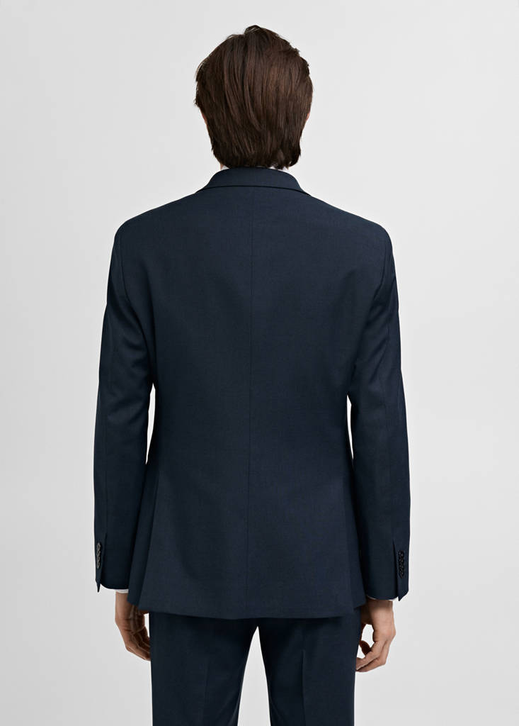 Milan slim-fit suit jacket — Dark Navy