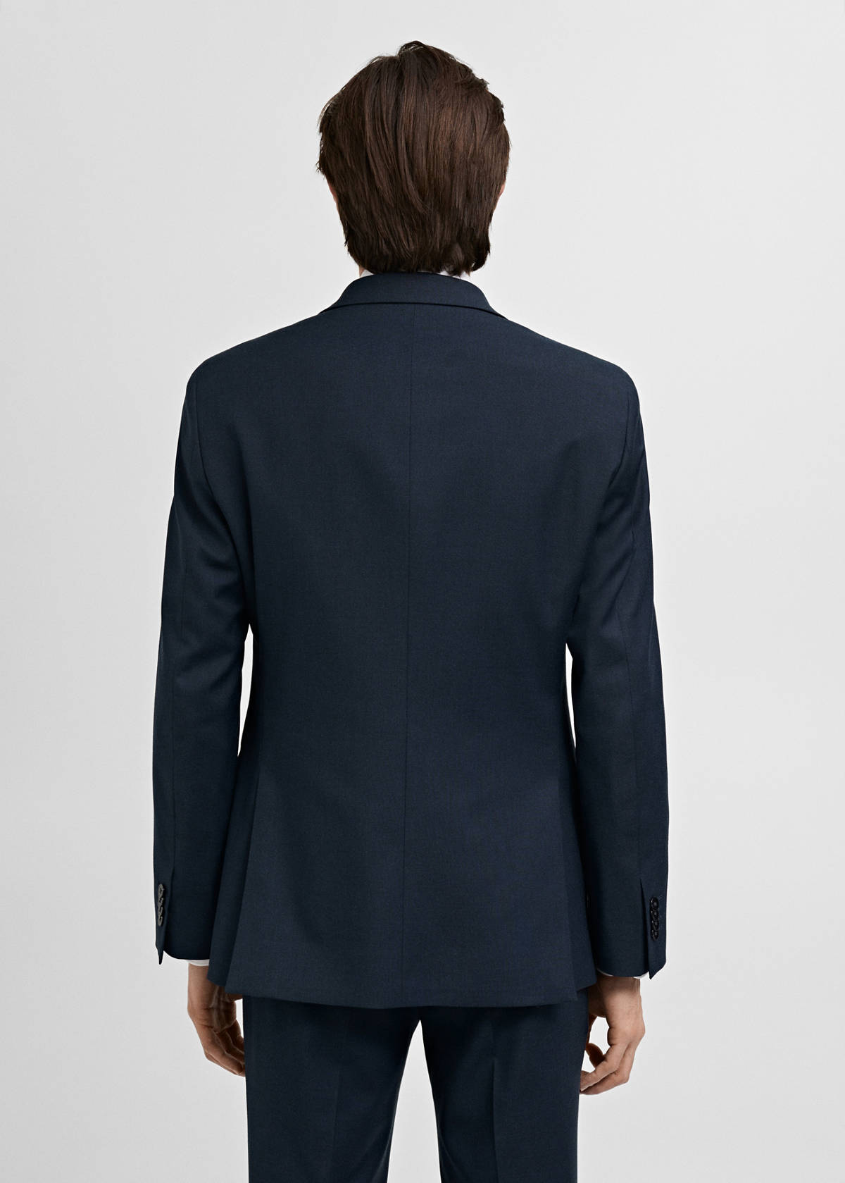 Milan slim-fit suit jacket — Dark Navy