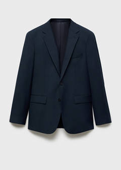 Milan slim-fit suit jacket — Dark Navy 21