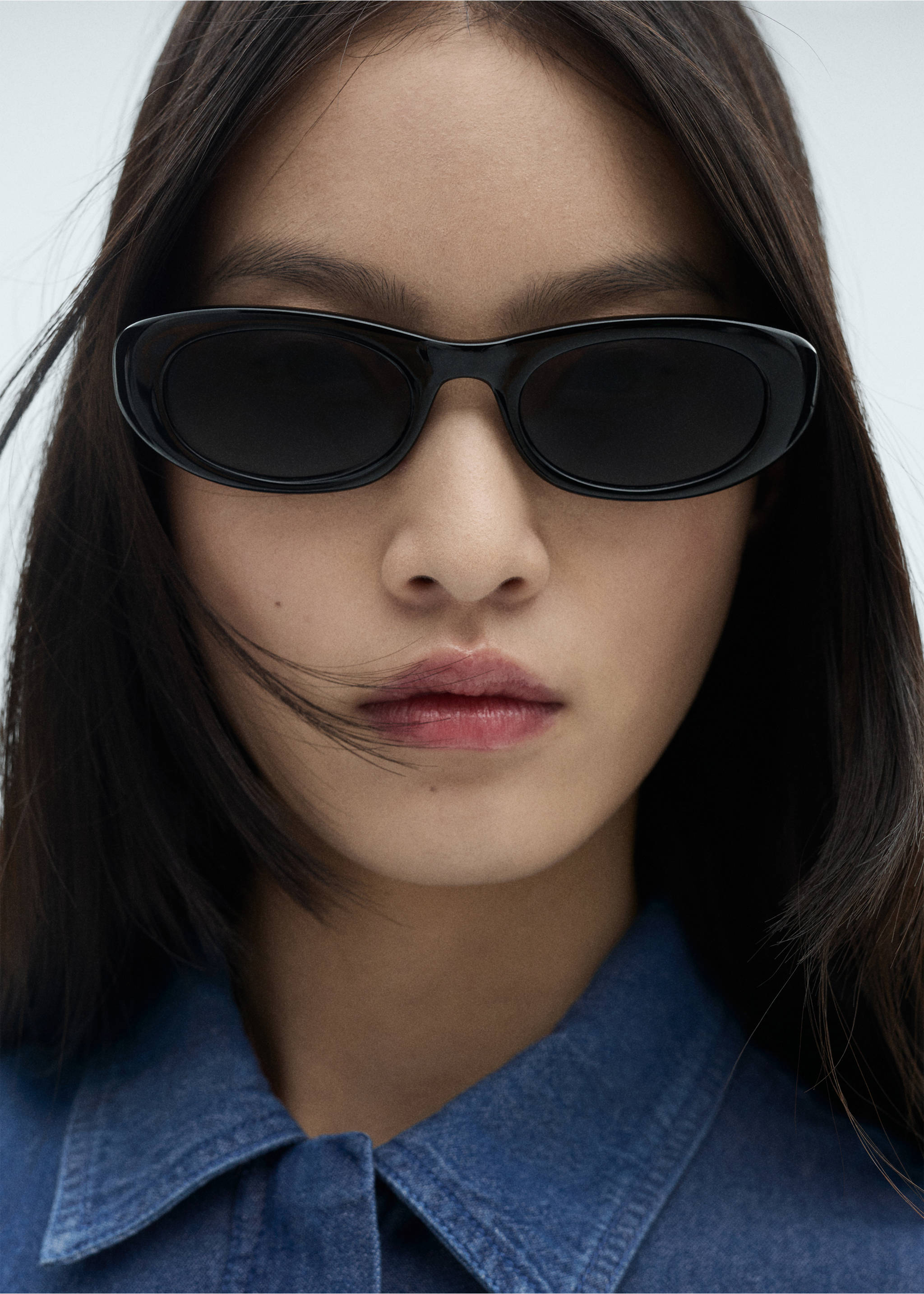 牛仔短款连衣裙 - null, 中蓝色. Ref: 87030589-00.