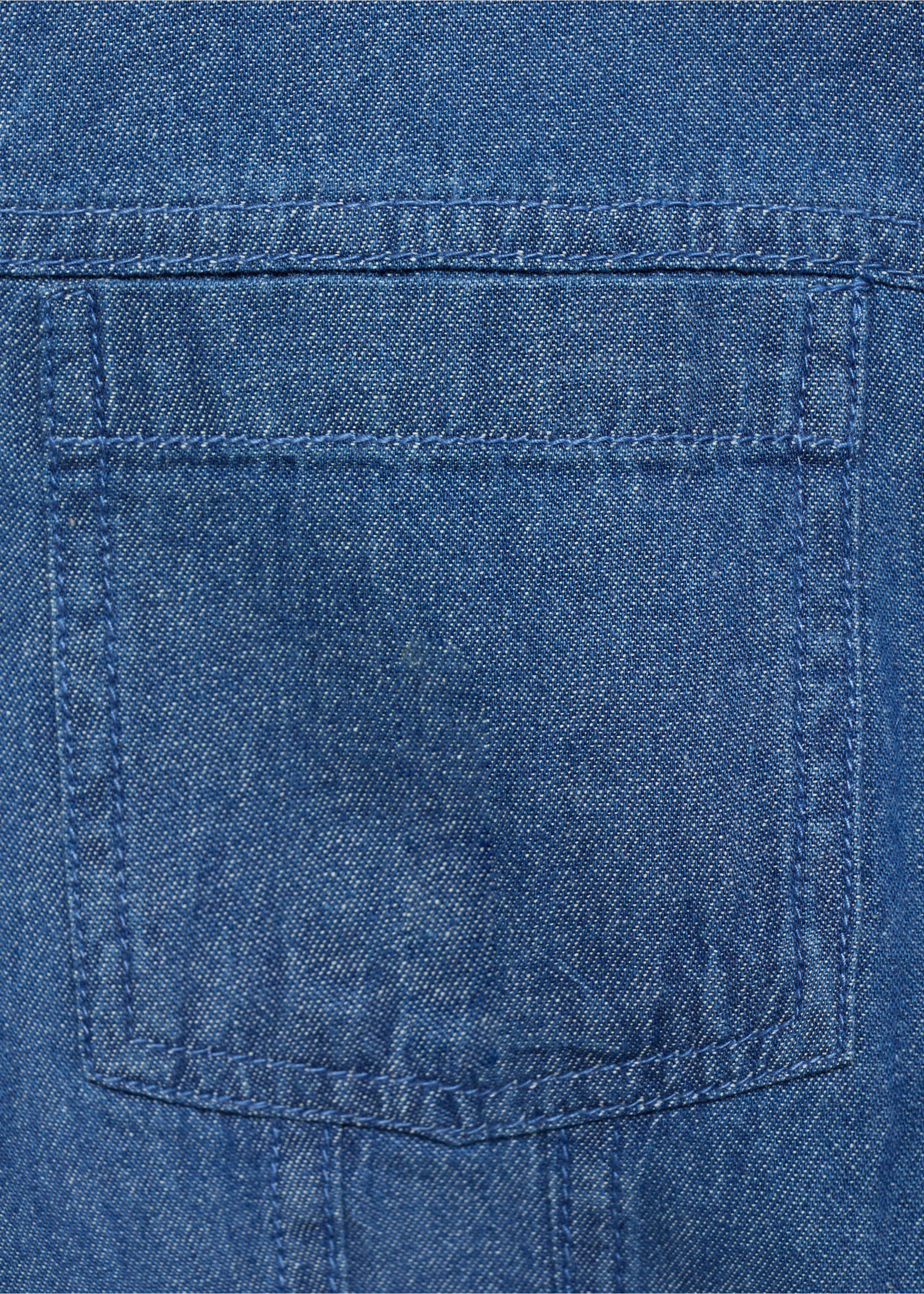 牛仔短款连衣裙 - null, 中蓝色. Ref: 87030589-00.