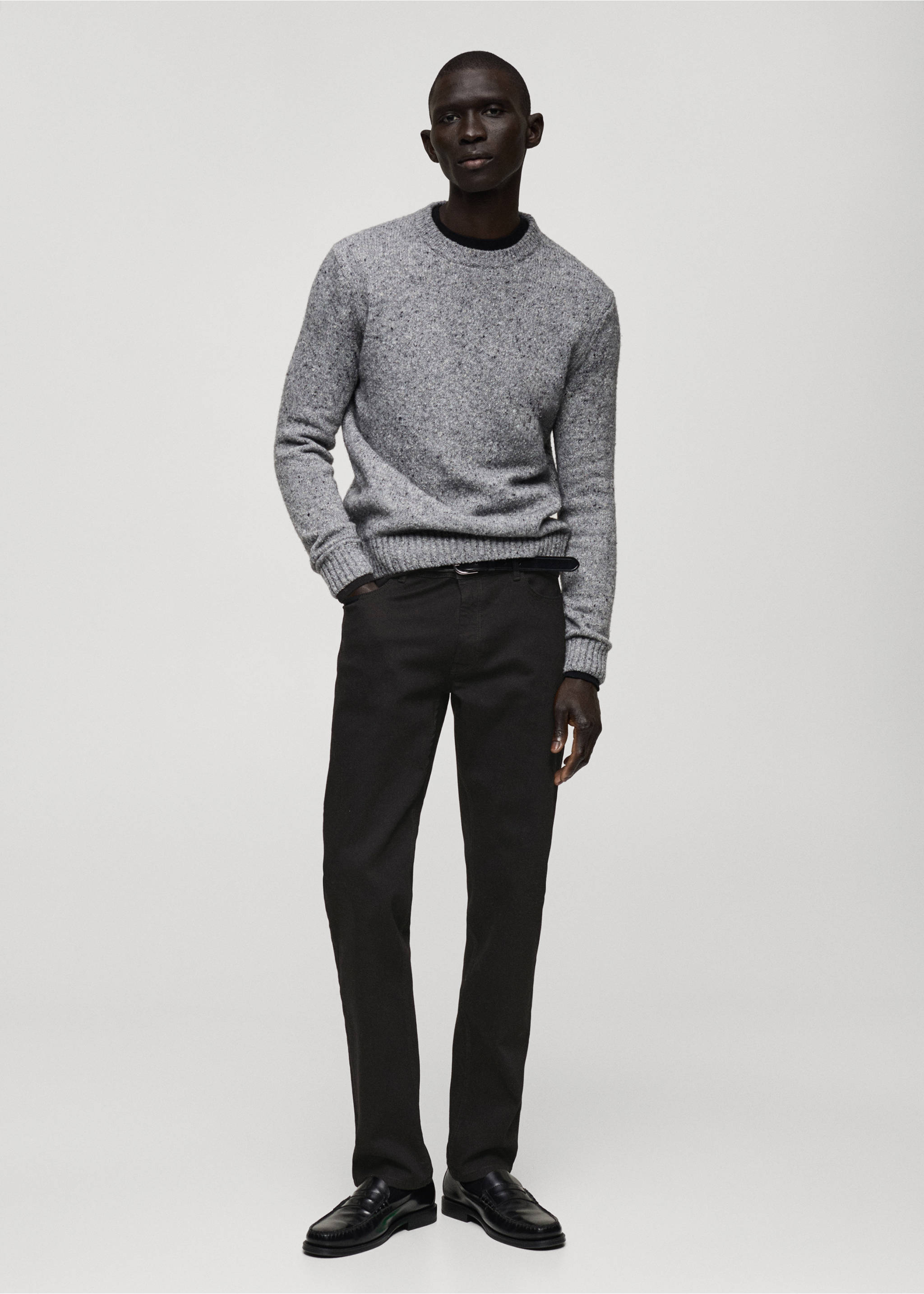 Dar kesim ultra yumuşak dokunuşlu Patrick jean - Genel plan, Siyah denim. Ref: 87030592-00.