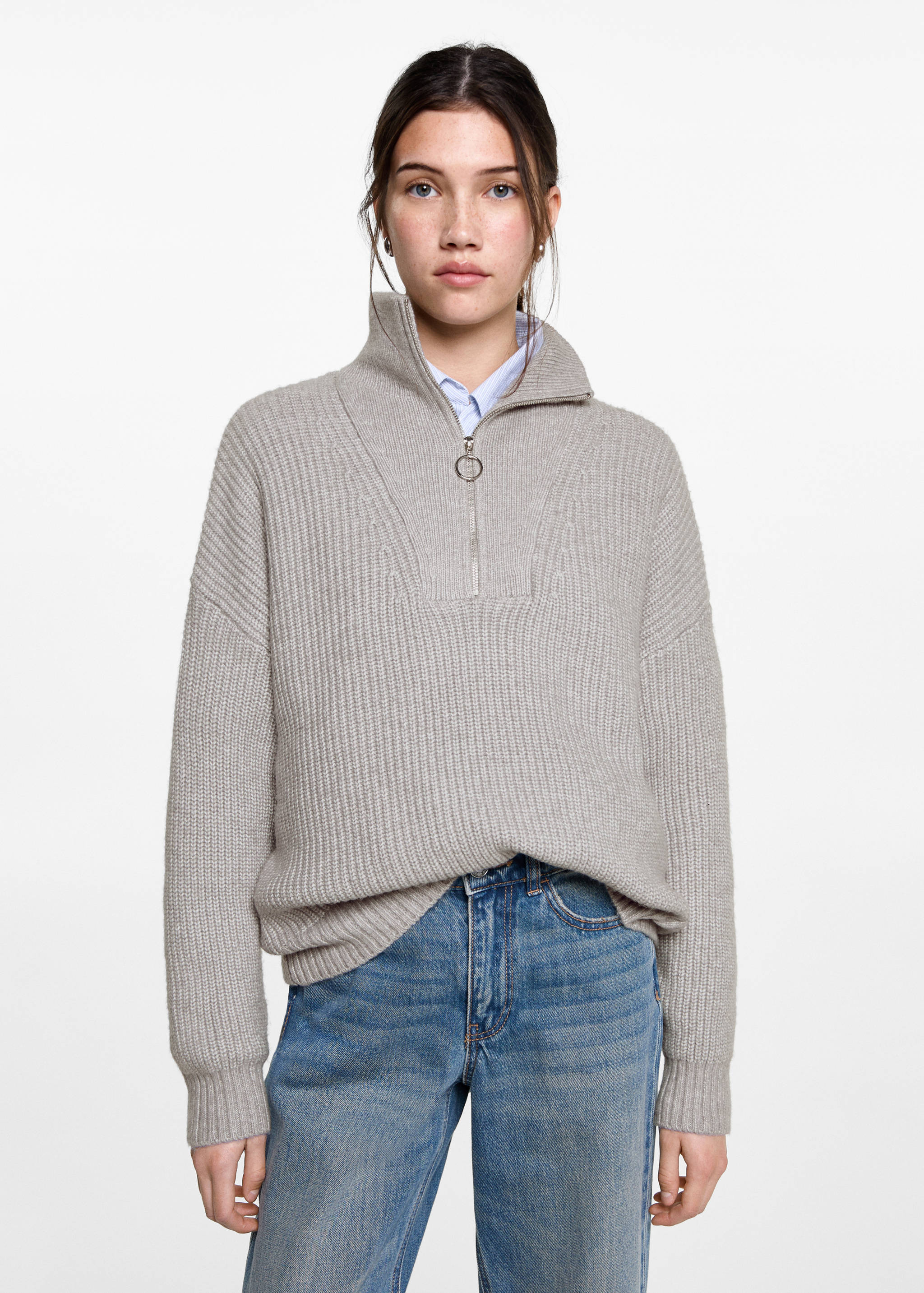 Jersei punt cremallera coll - Pla mig