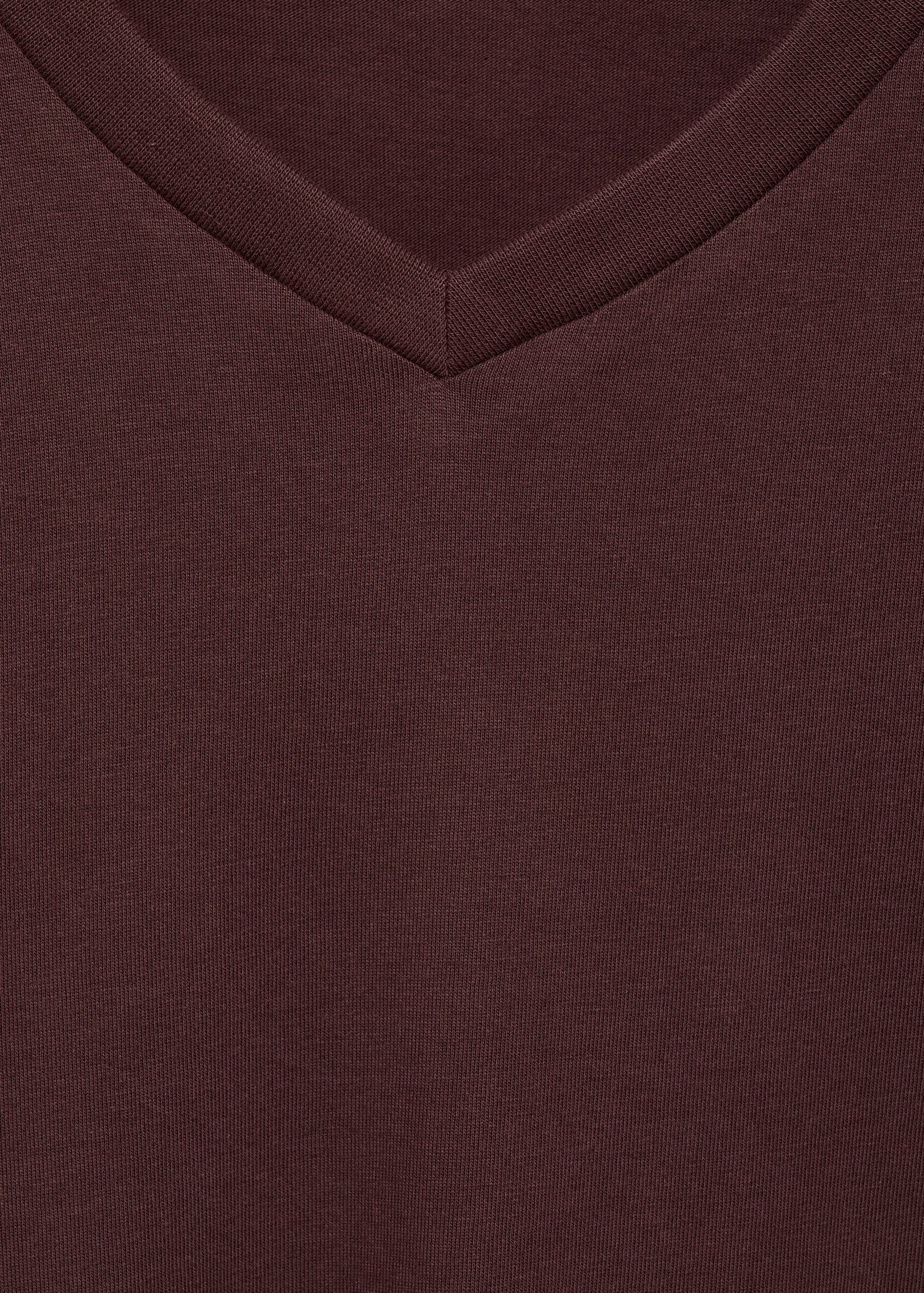 100% cotton slim-fit V-neck t-shirt - Details of the article 8