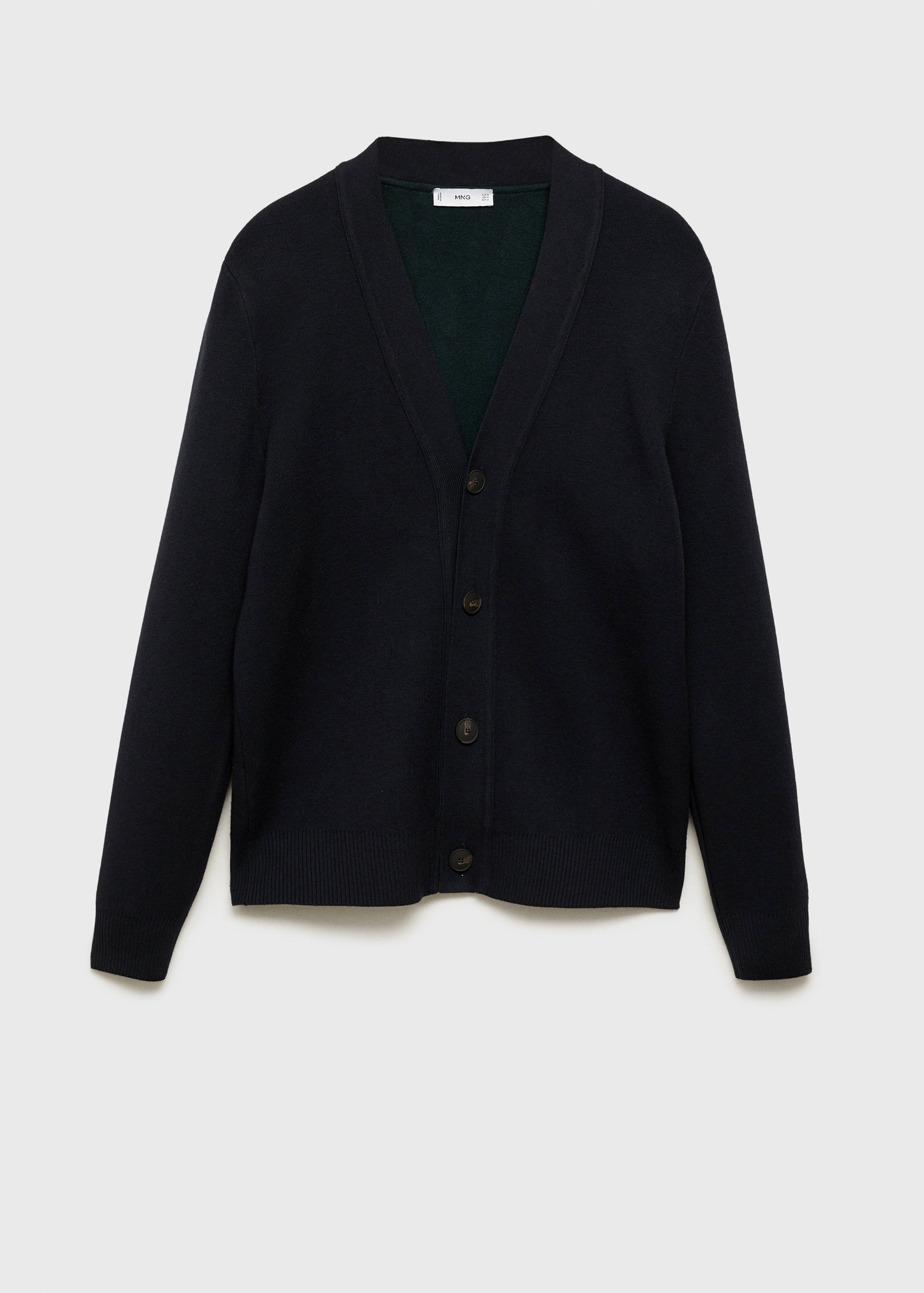 Вязаный кардиган с пуговицами - Изделие без модели
