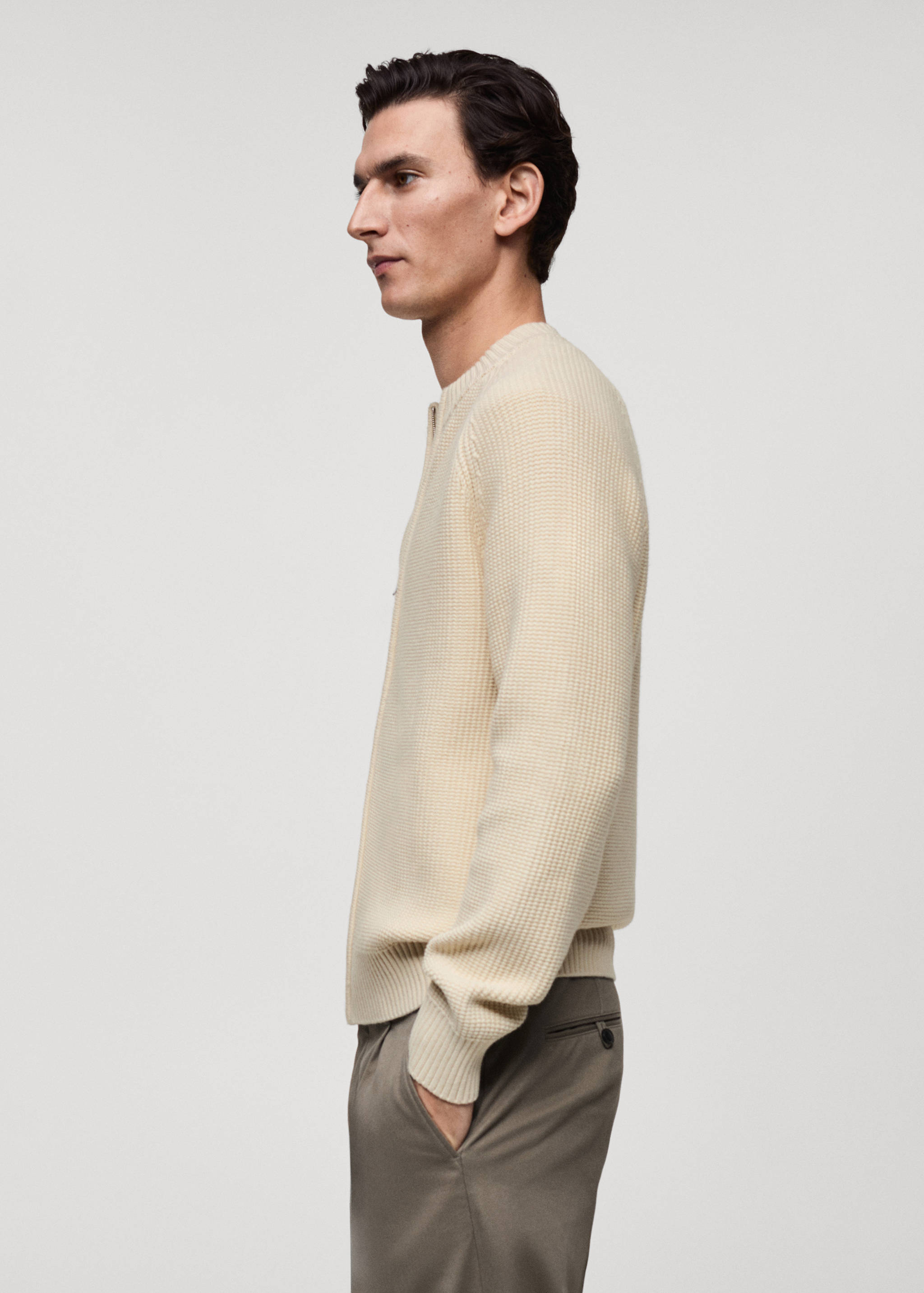 Cárdigan punto estructura cremallera - Detalle del artículo 2