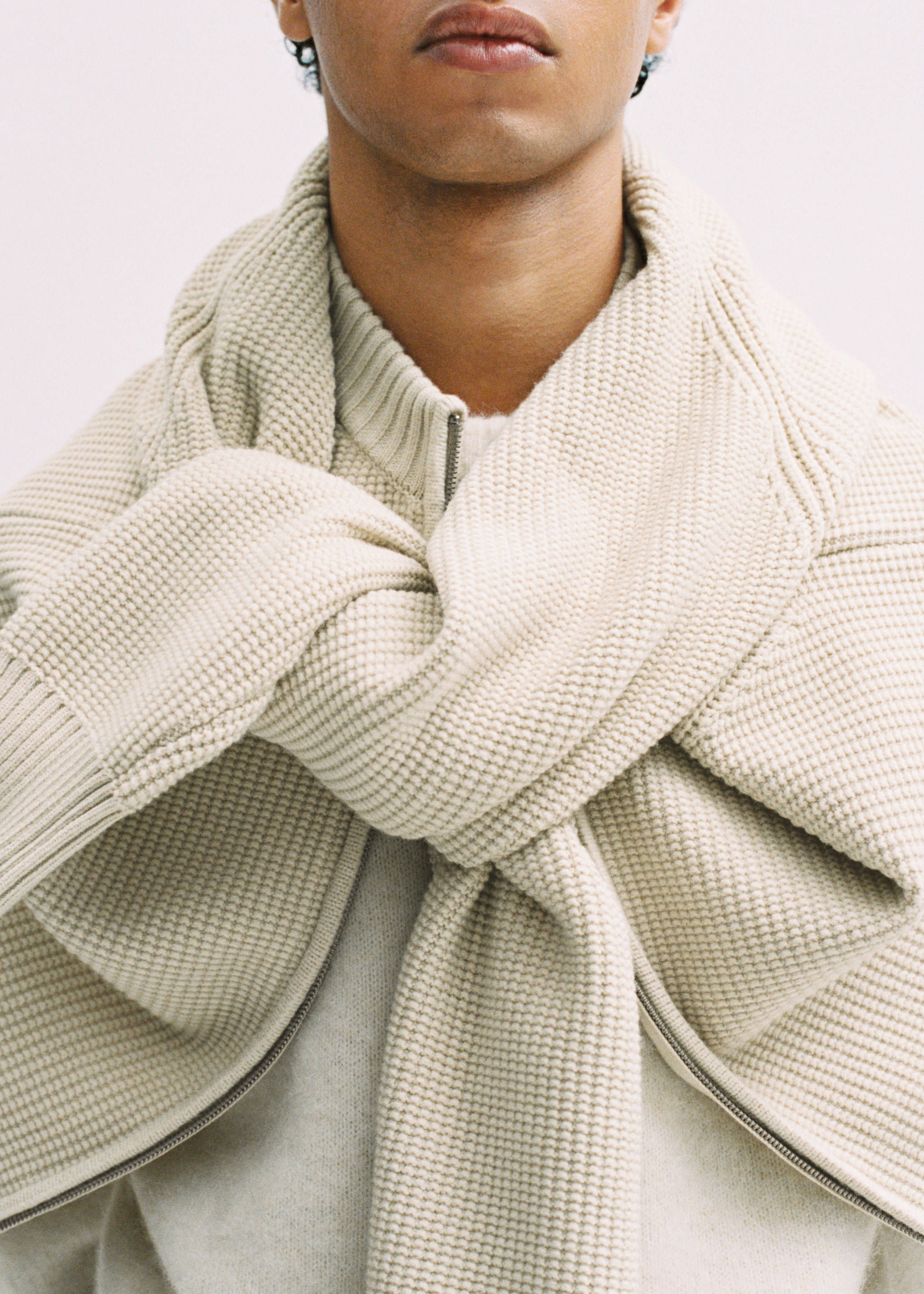 Cárdigan punto estructura cremallera - Detalle del artículo 3