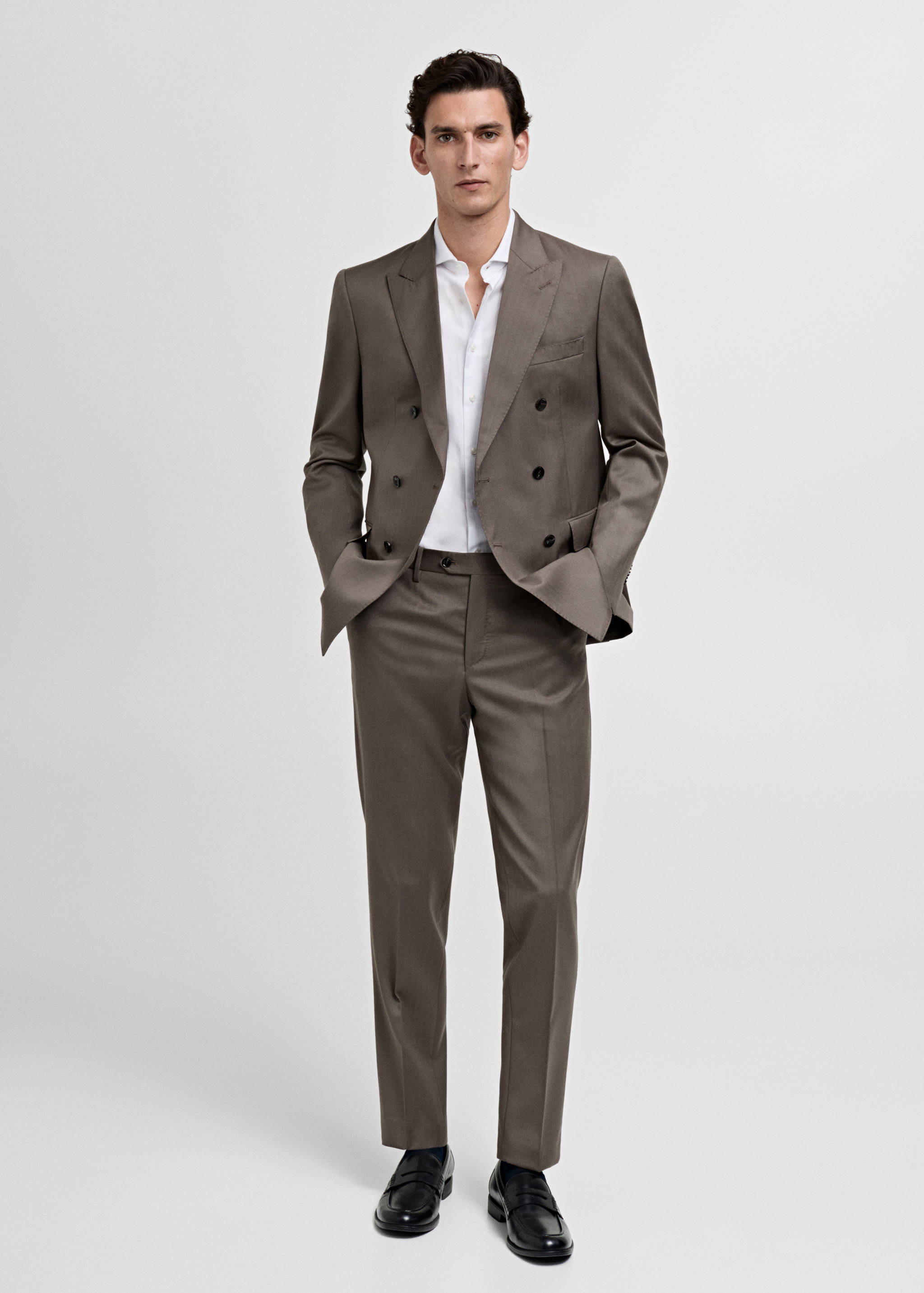 قميص بدلة سليم فيت من القطن 100٪ - رؤية عامة