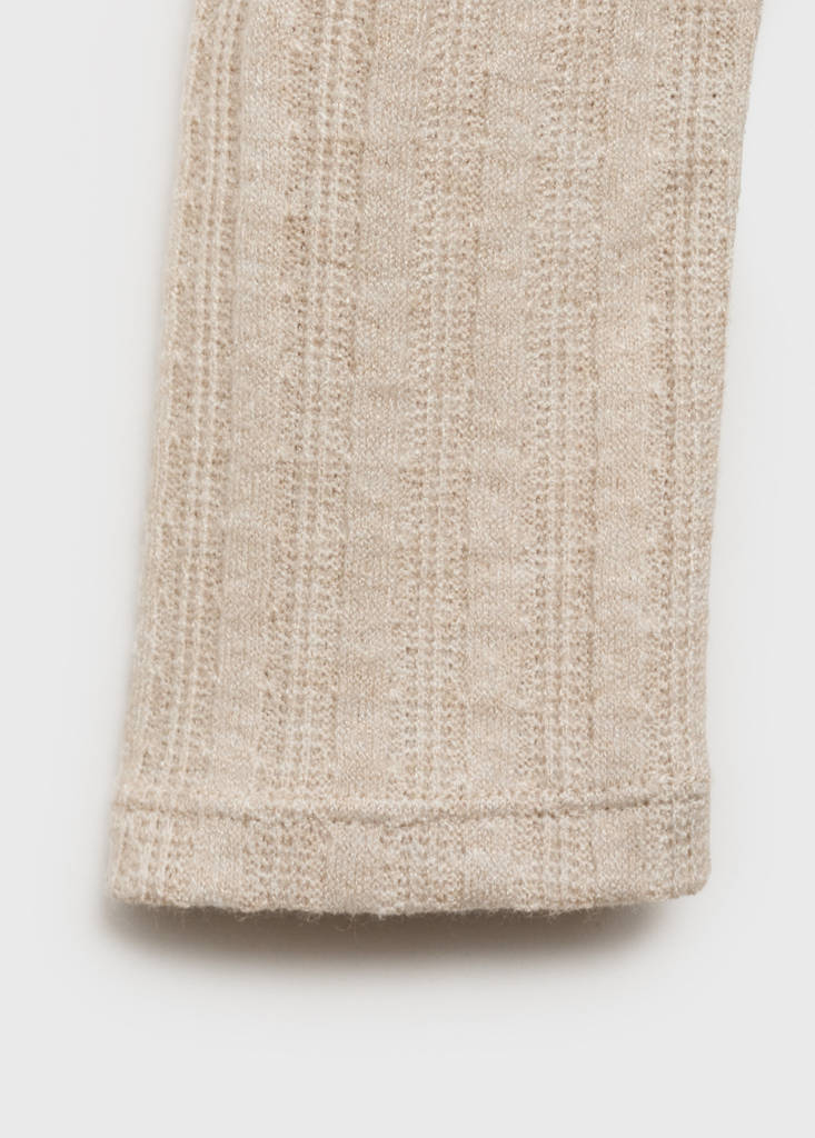 Ribbed high neck t-shirt — Light/Pastel Grey