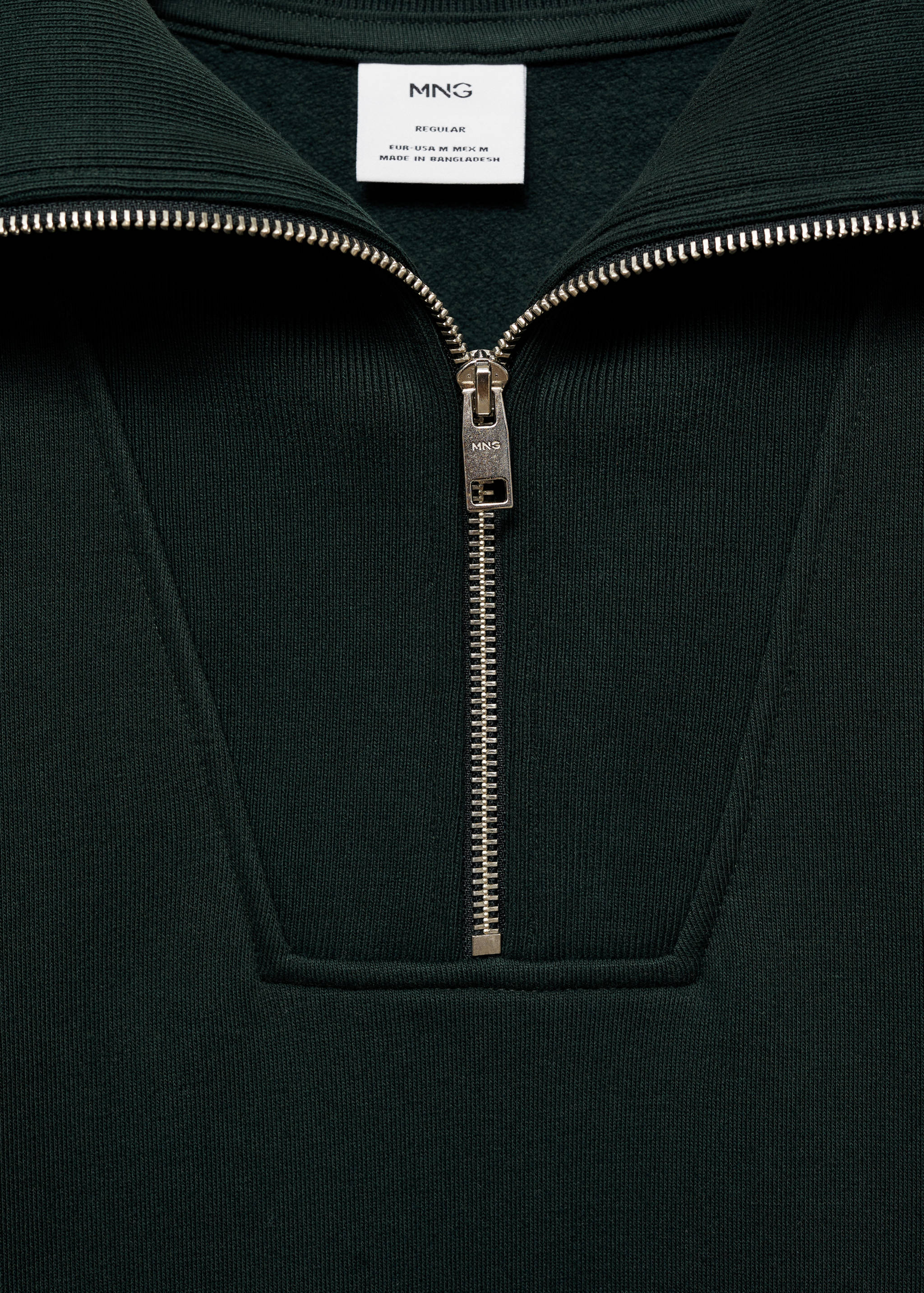 Regular-fit zip-neck sweatshirt - Details of the article 8