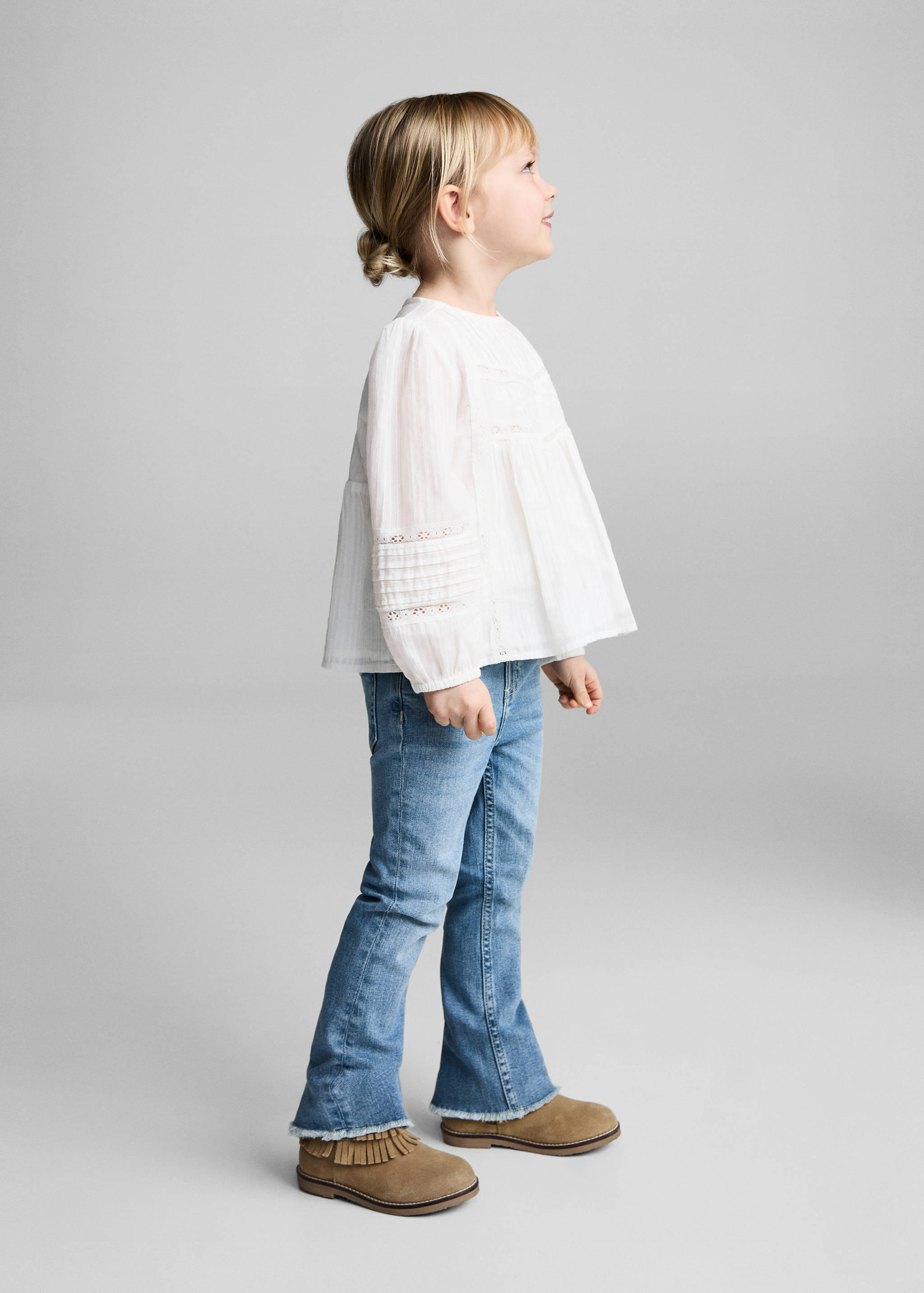 Frayed low-rise skinny jeans - Details of the article 2