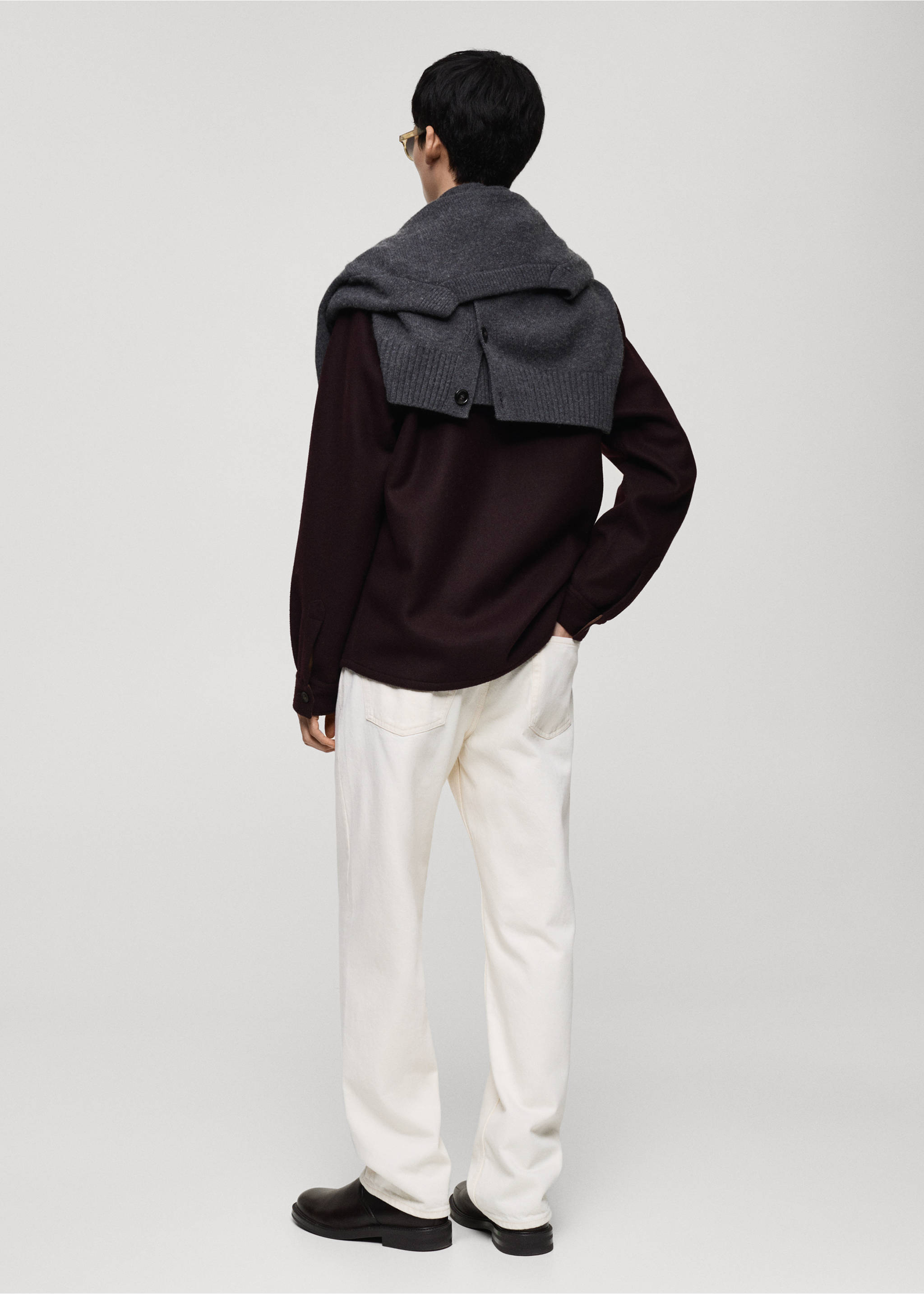 Джинсы Moby straight fit - Обратная сторона изделия, Грязно-белый. Ref: 87030620-00.