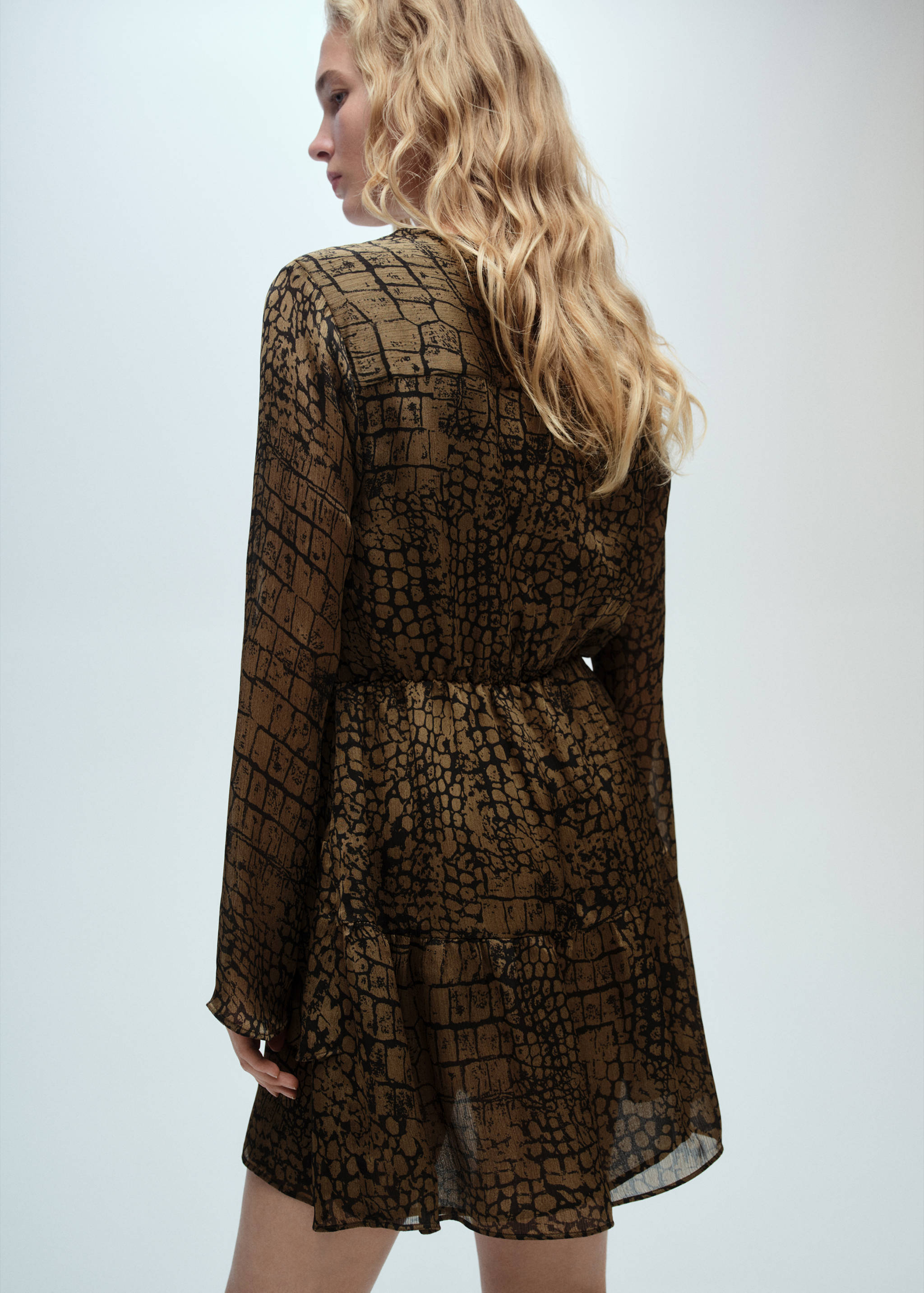 Robe volants en imprimé animal - Verso de l’article