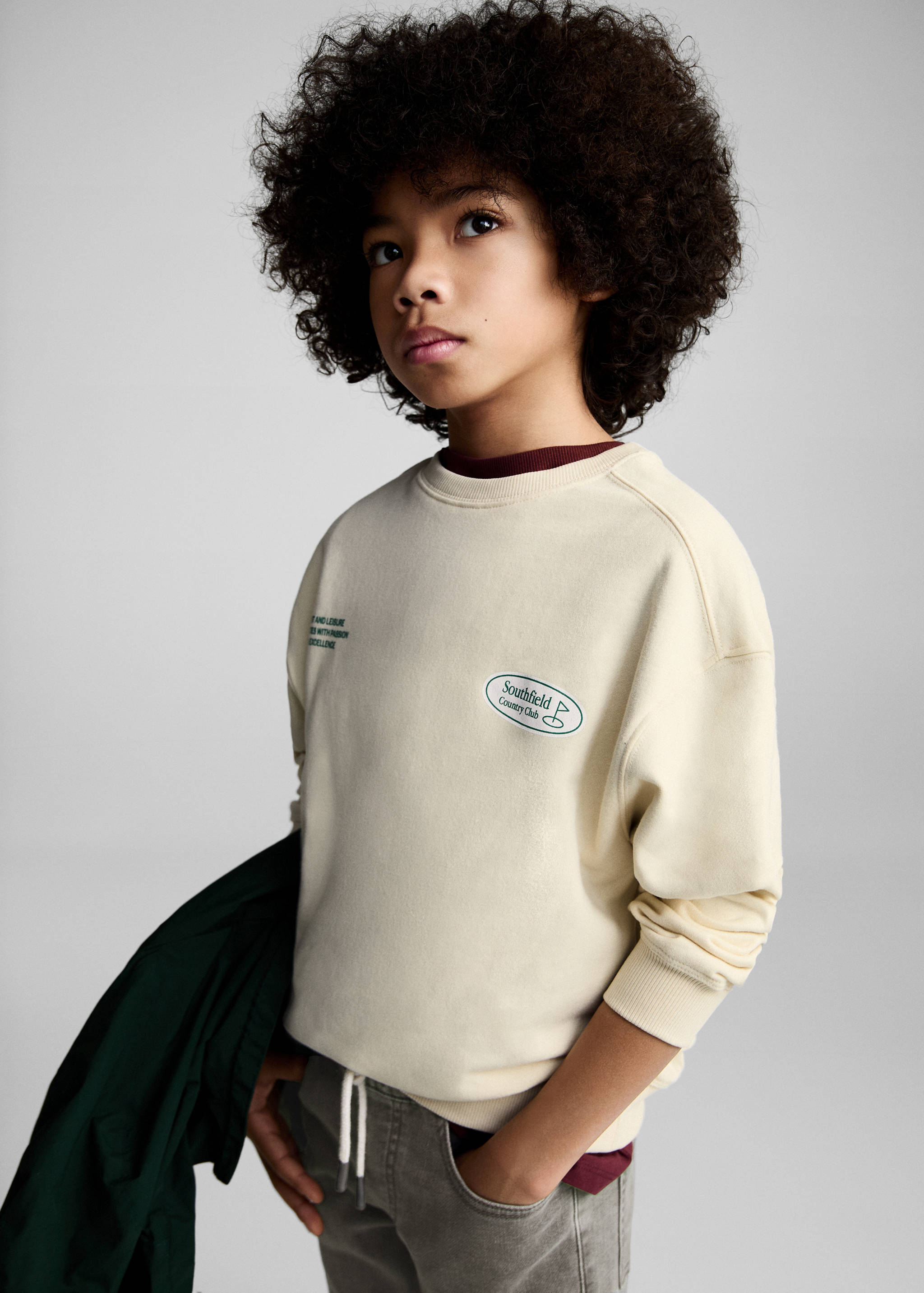 Jeans cintura elástica - Plano medio