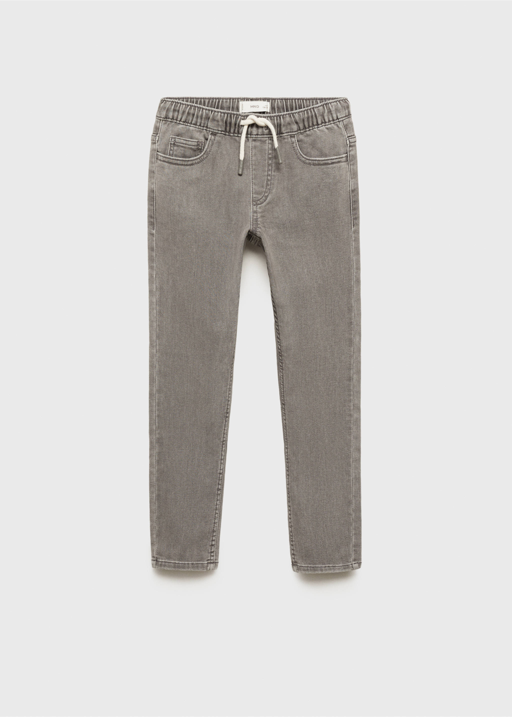 Jean taille élastique - Article sans modèle, Gris denim. Ref: 87030622-00.