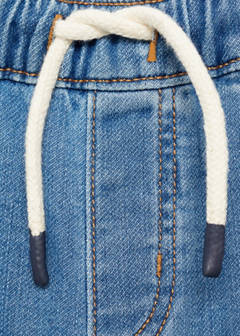 Drawstring waist jeans — Medium Blue 6