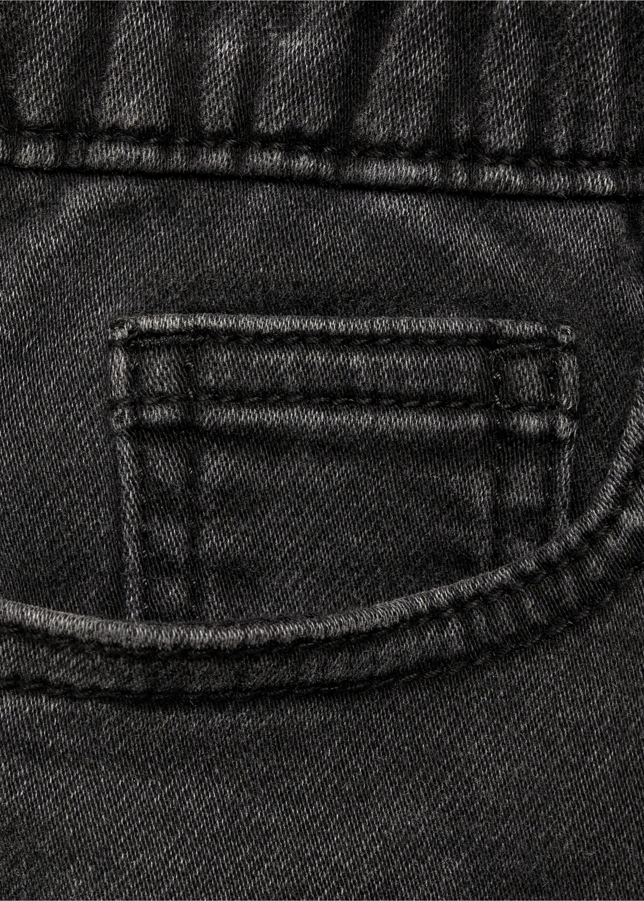 Jeans cintura elástica - Detalle del artículo 8, Denim negro. Ref: 87030622-00.
