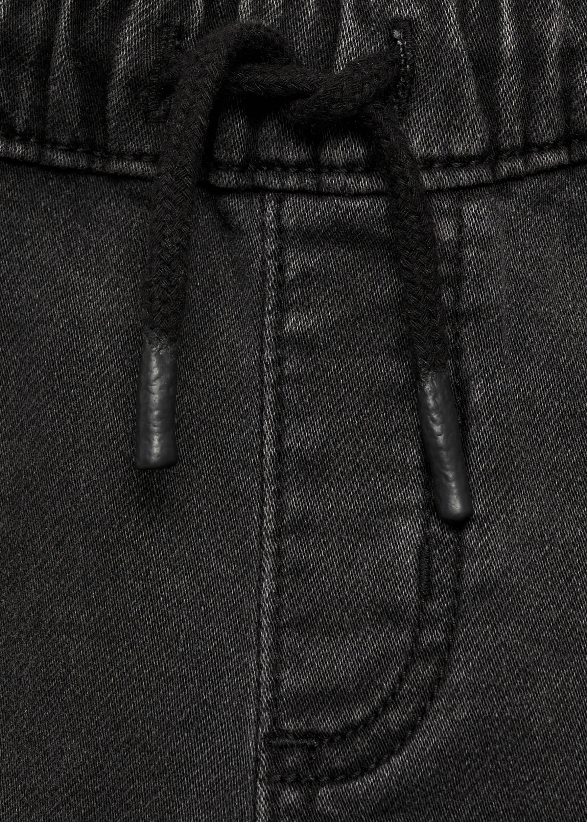 Jeans cintura elástica - Detalle del artículo 0, Denim negro. Ref: 87030622-00.