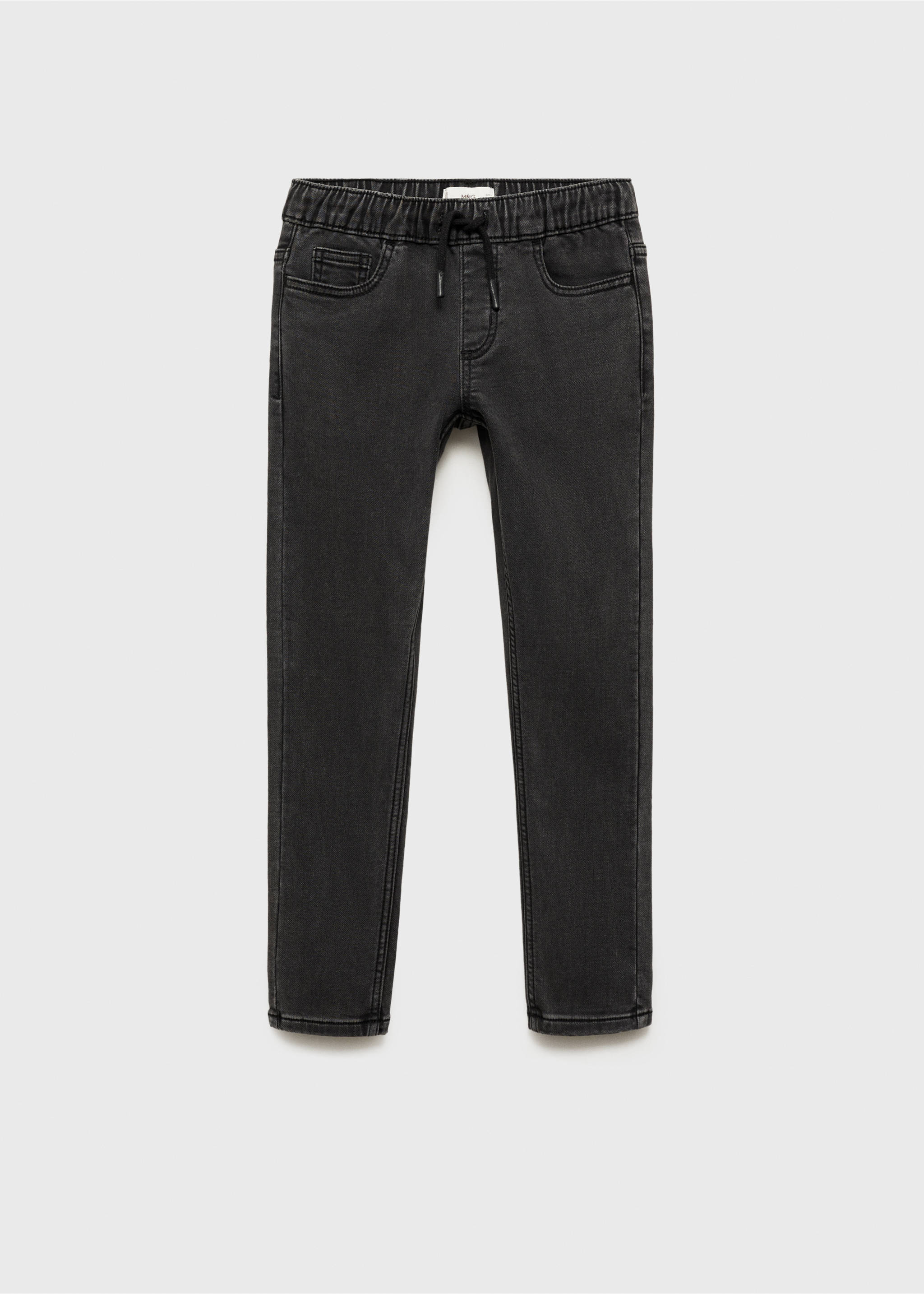 Jean taille élastique - Article sans modèle, Black denim. Ref: 87030622-00.