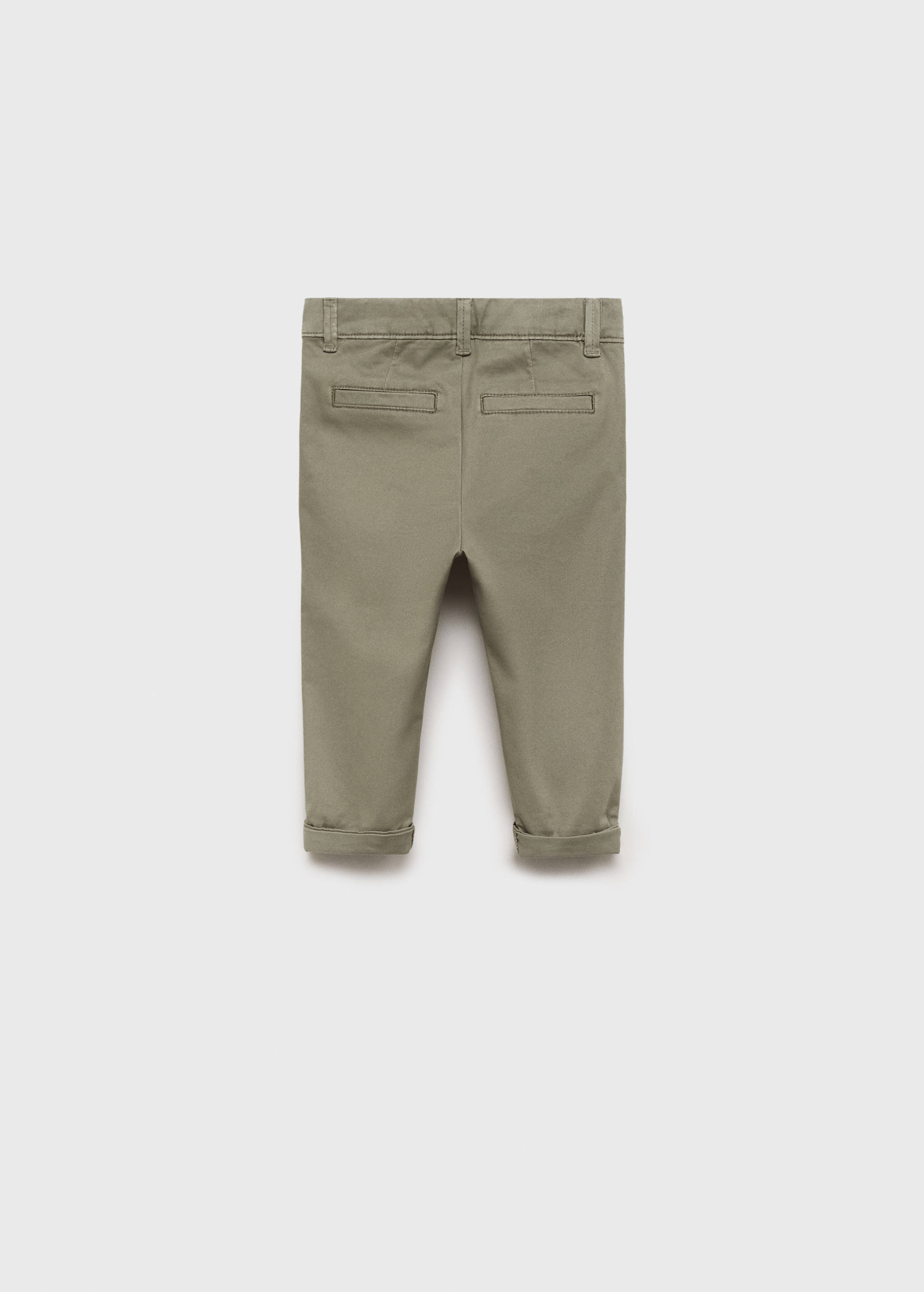 Cotton chinos - Reverse of the article