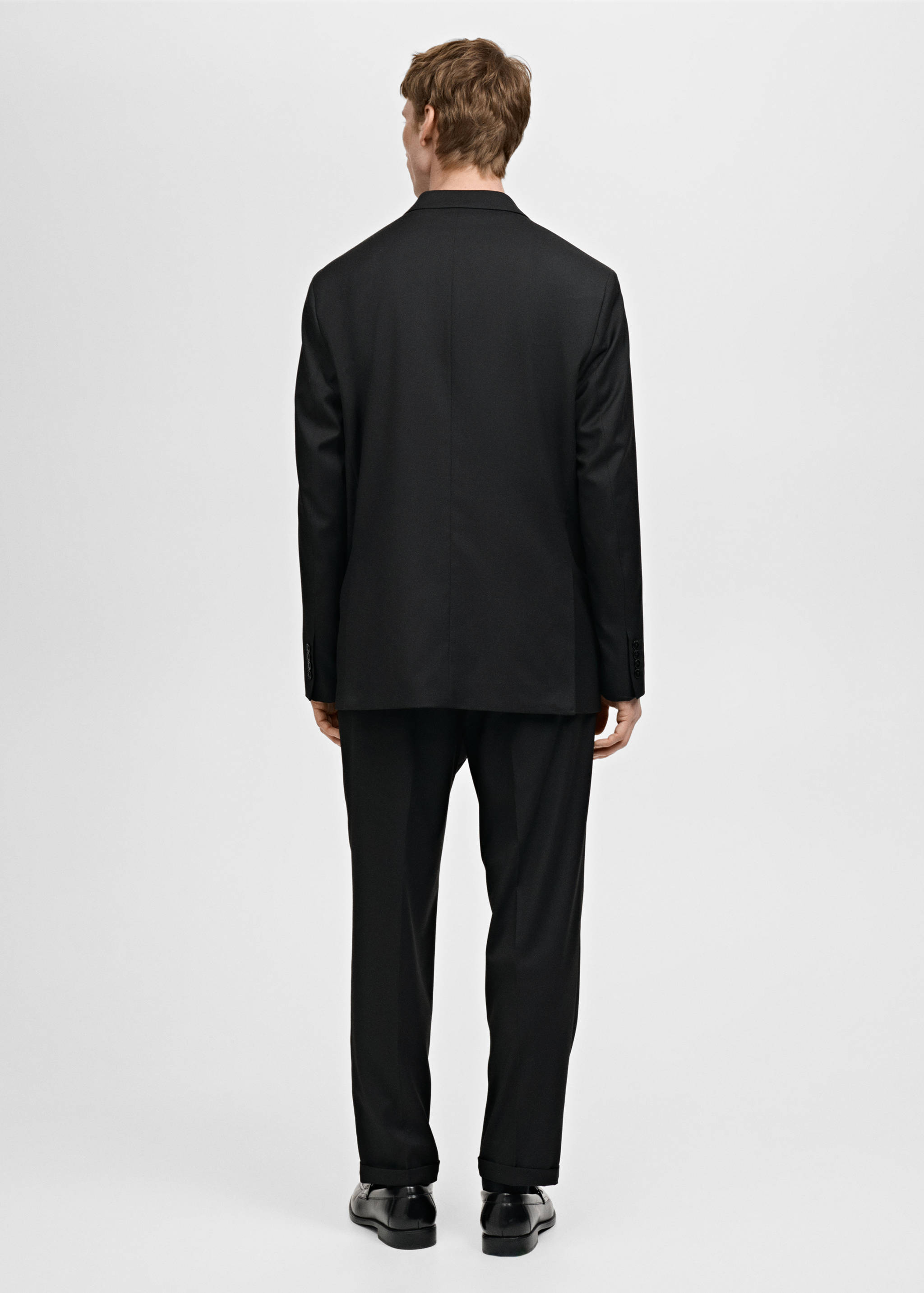 Boston regular-fit double-breasted suit jacket - Reverse of the article