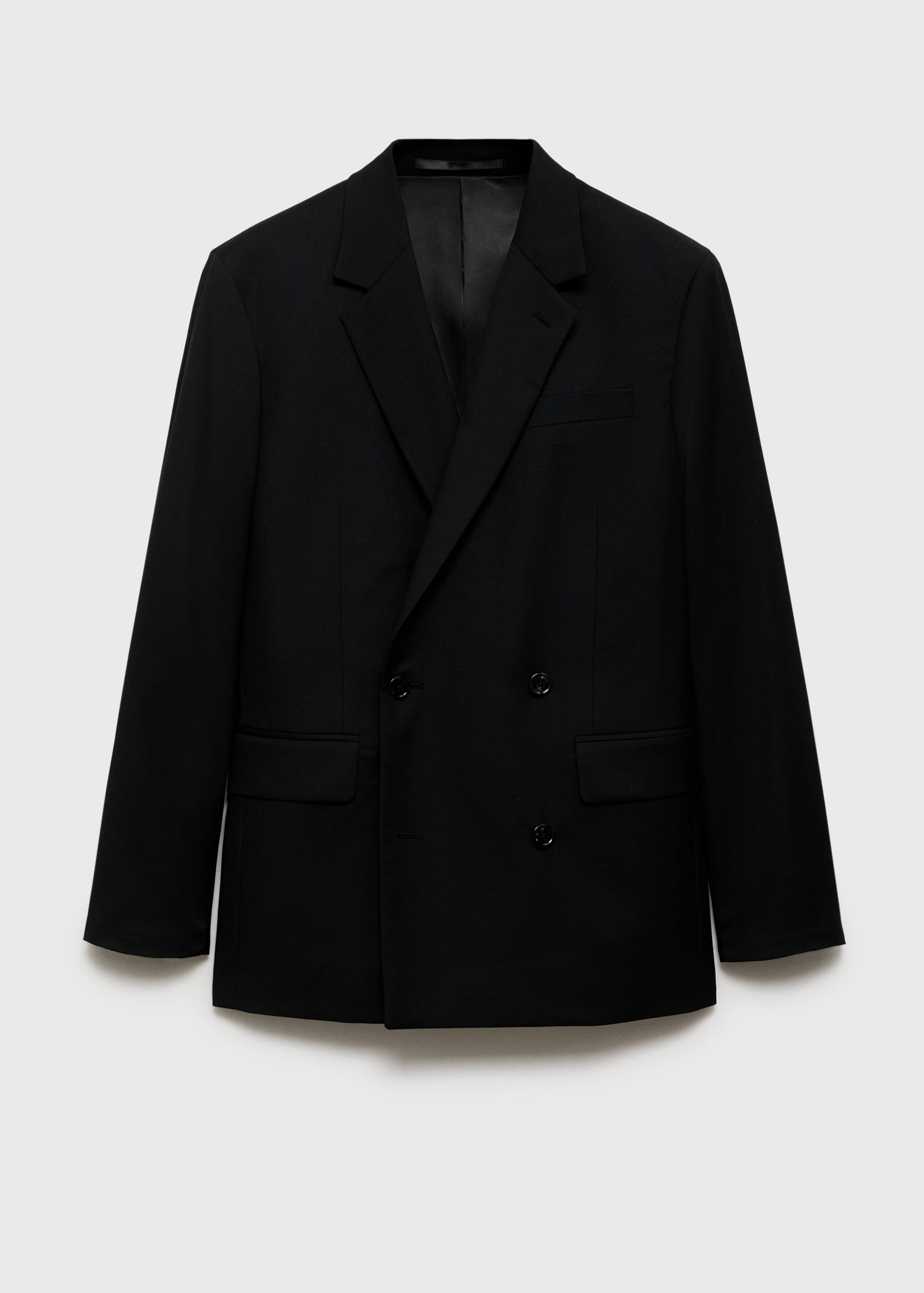 Boston regular-fit double-breasted suit blazer - Article without model