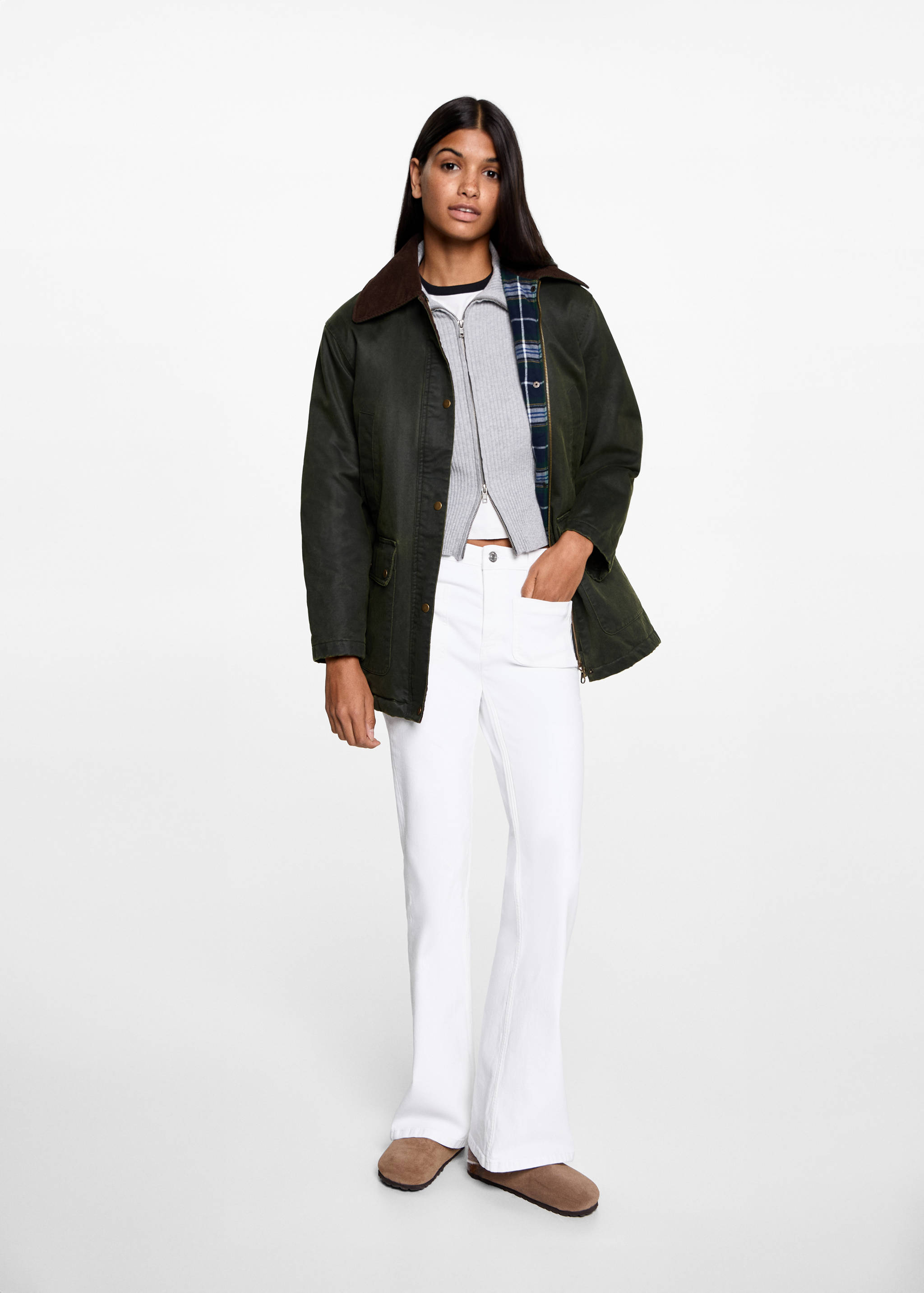 Flared jeans with pocket - General plane