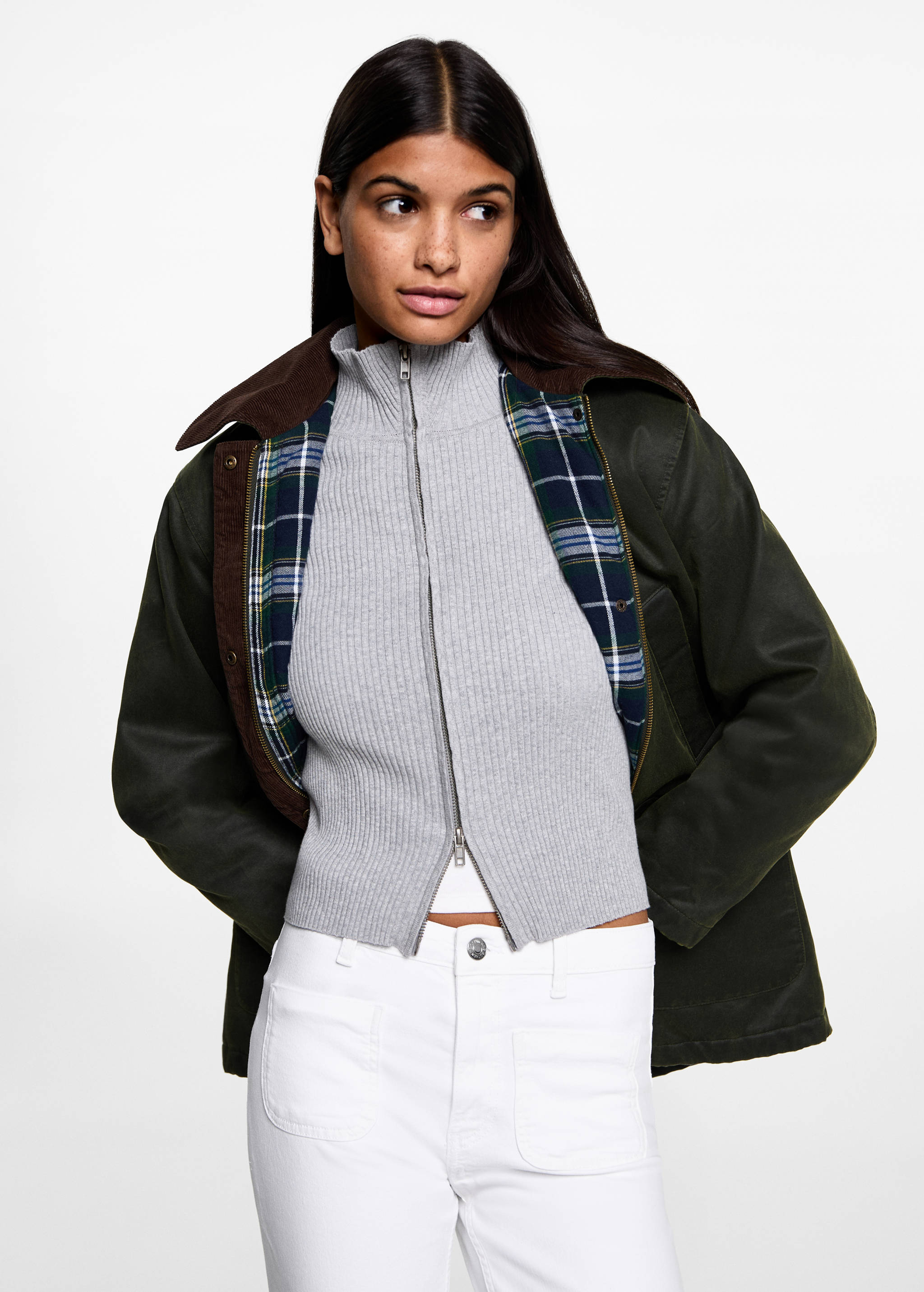 Flared jeans with pocket - Medium plane