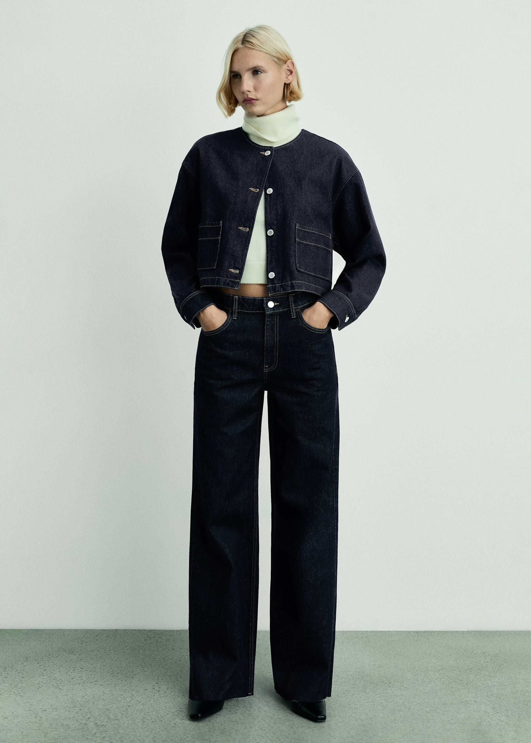 Danila wide leg rinse-wash jeans - General plane