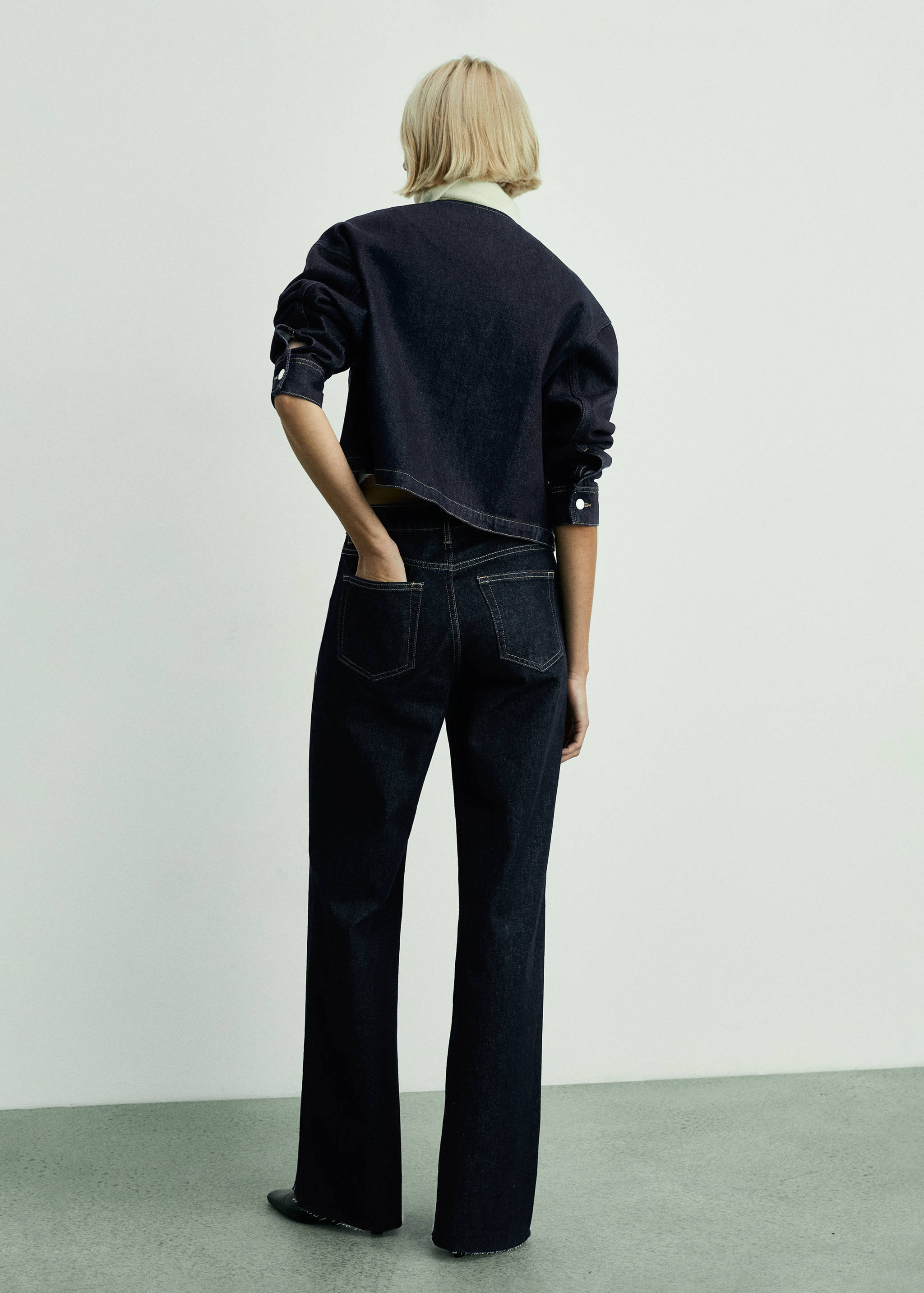 Danila wide leg rinse-wash jeans - Reverse of the article