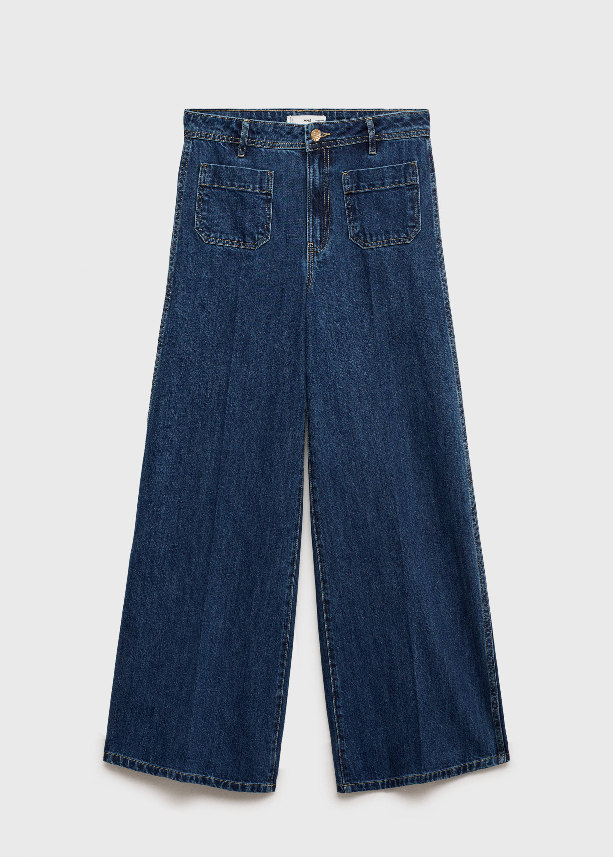 Wide leg jeans with pockets - Article without model