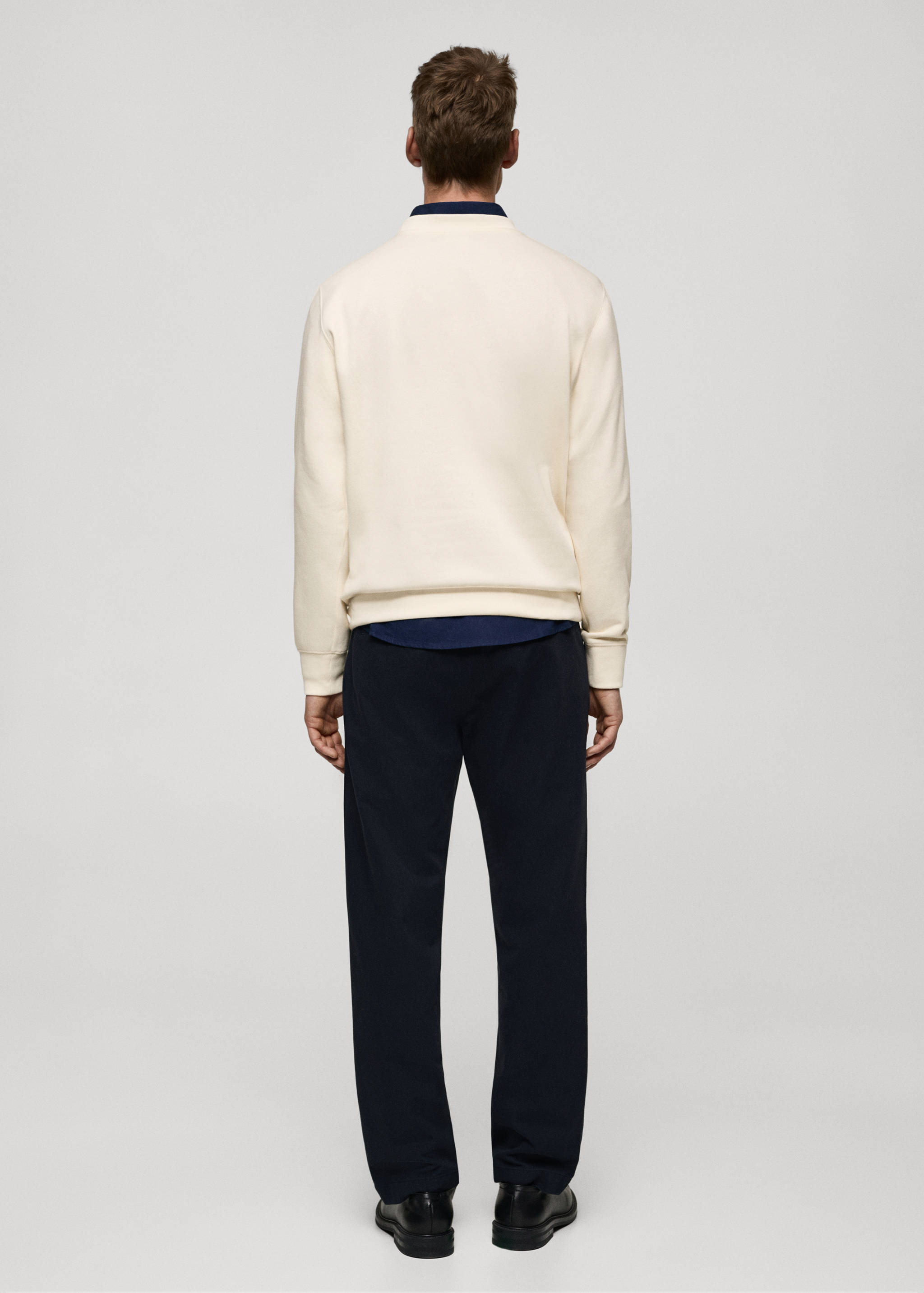 Sweat-shirt coton imprimé graphique - Verso de l’article