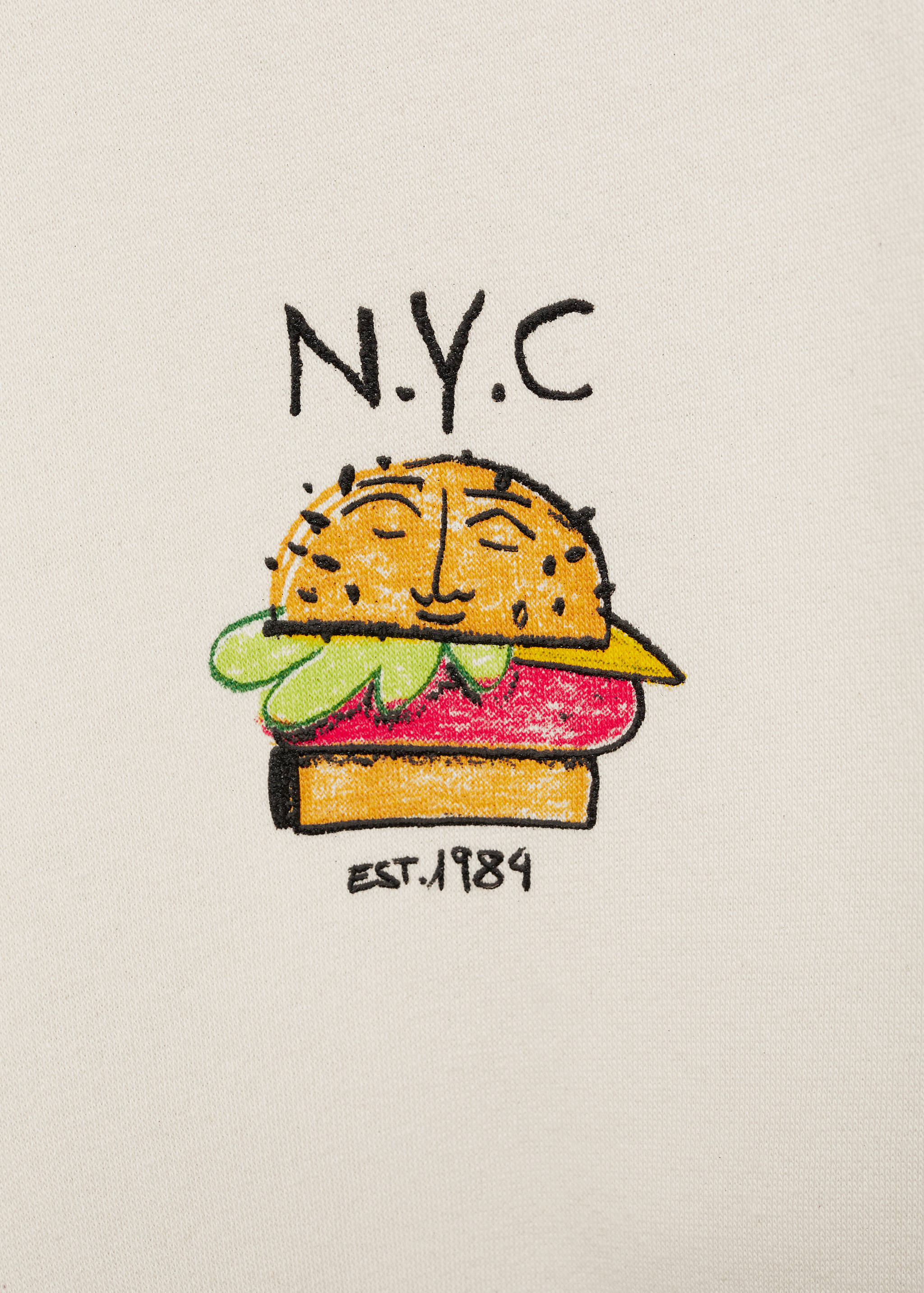 Sweat-shirt coton imprimé graphique - Détail de l'article 8