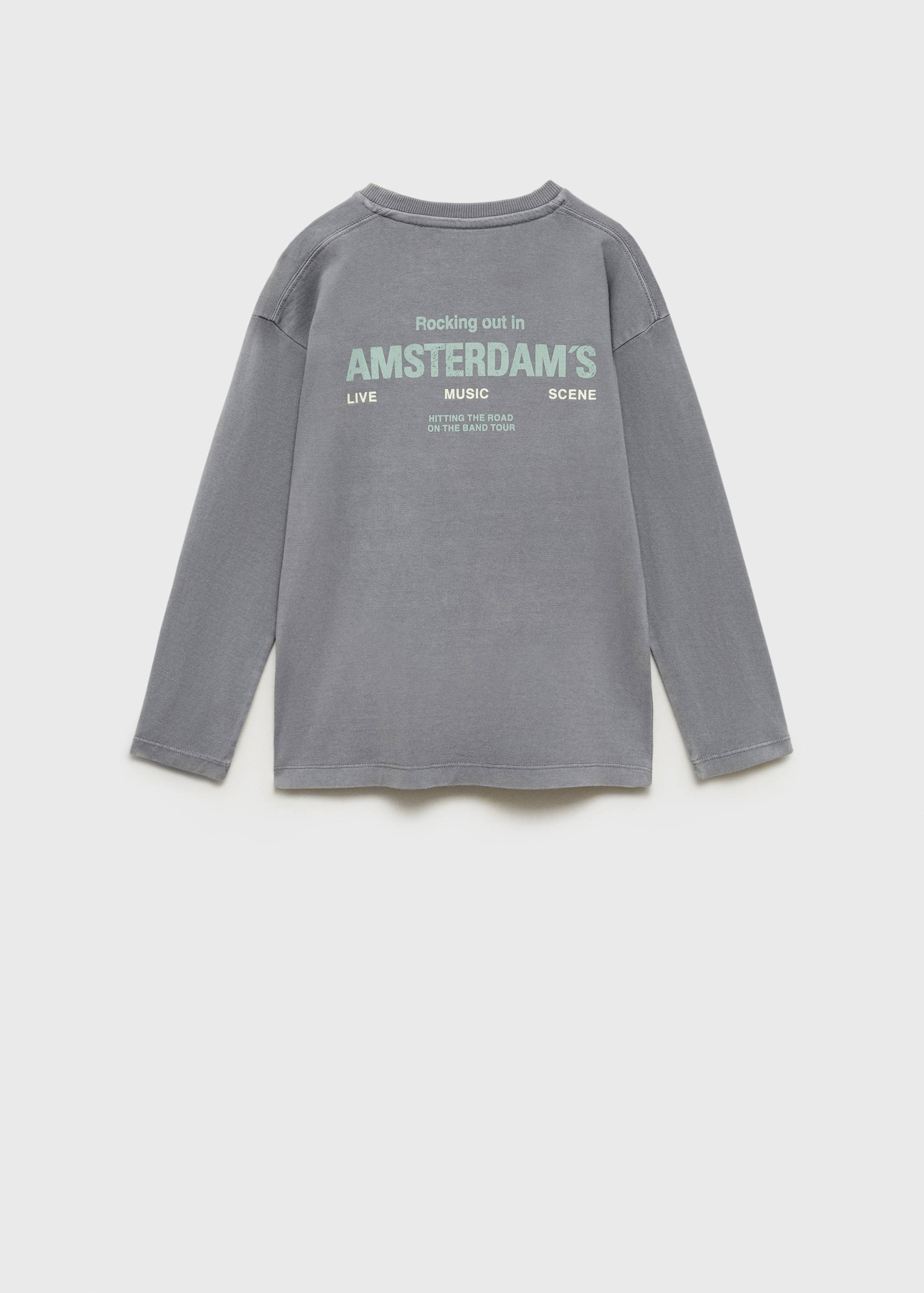 水洗效果棉质T恤 - null