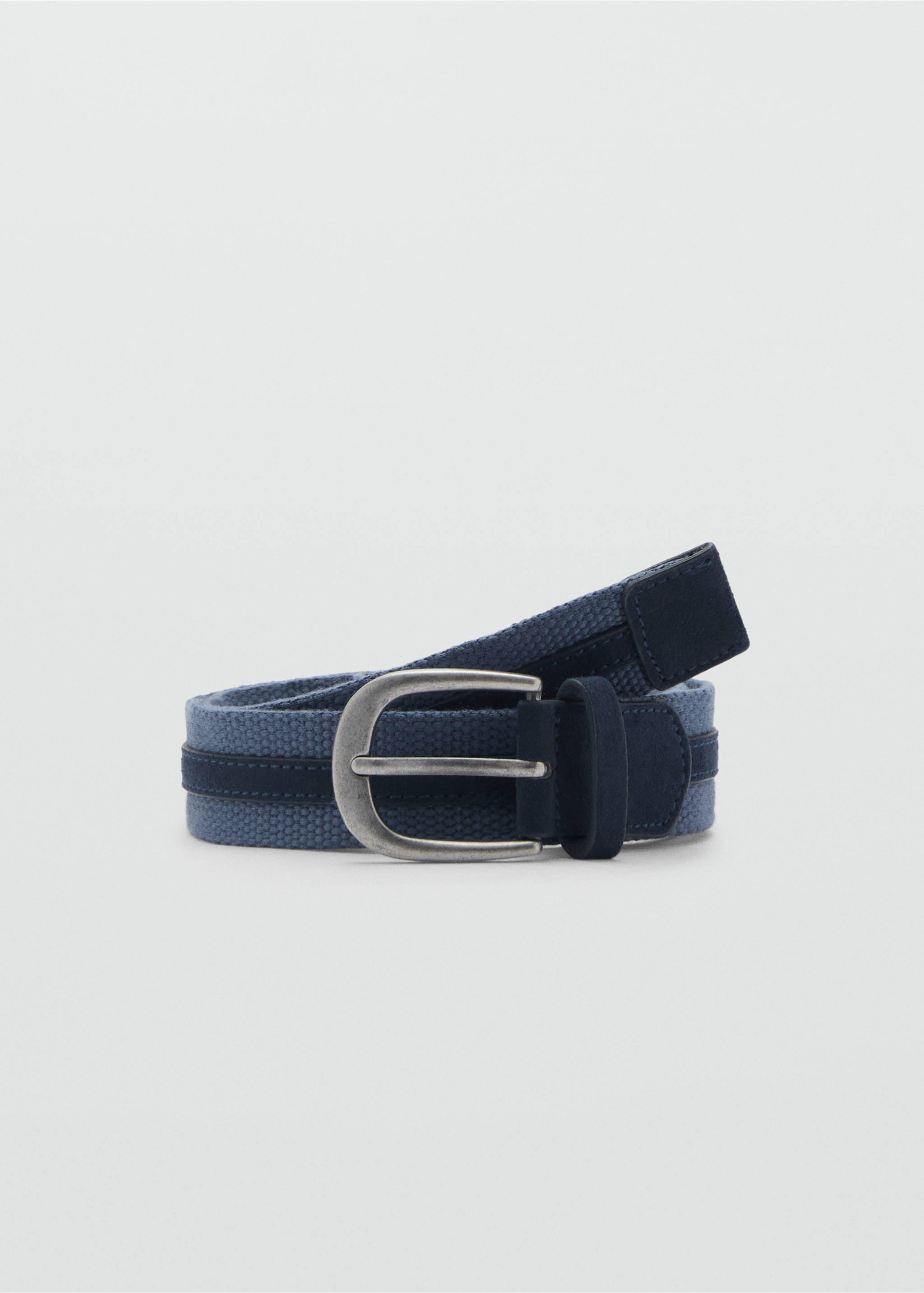 Braided trim belt - Article without model, Dark Navy. Ref: 87030645-00.
