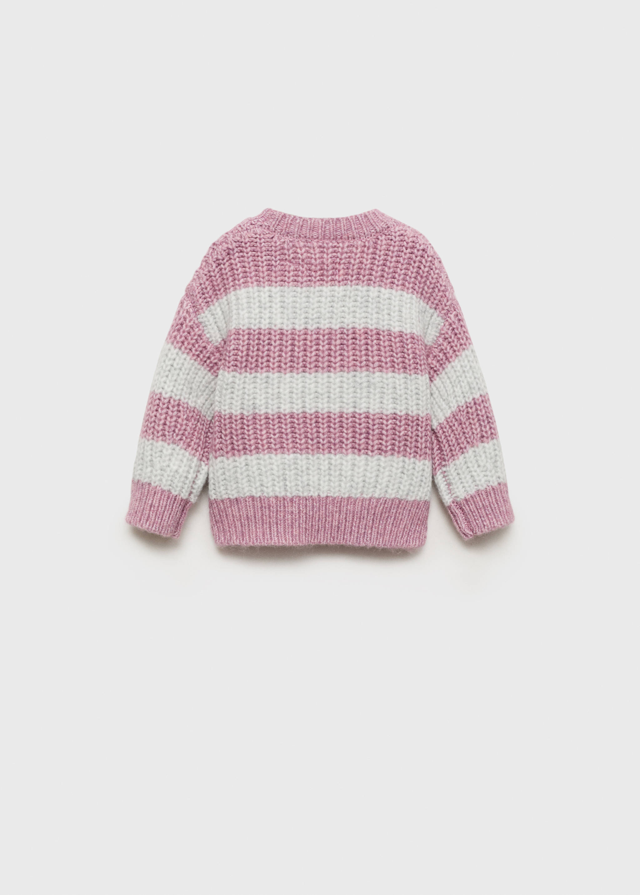 Pull-over côtelé à rayures - Verso de l’article