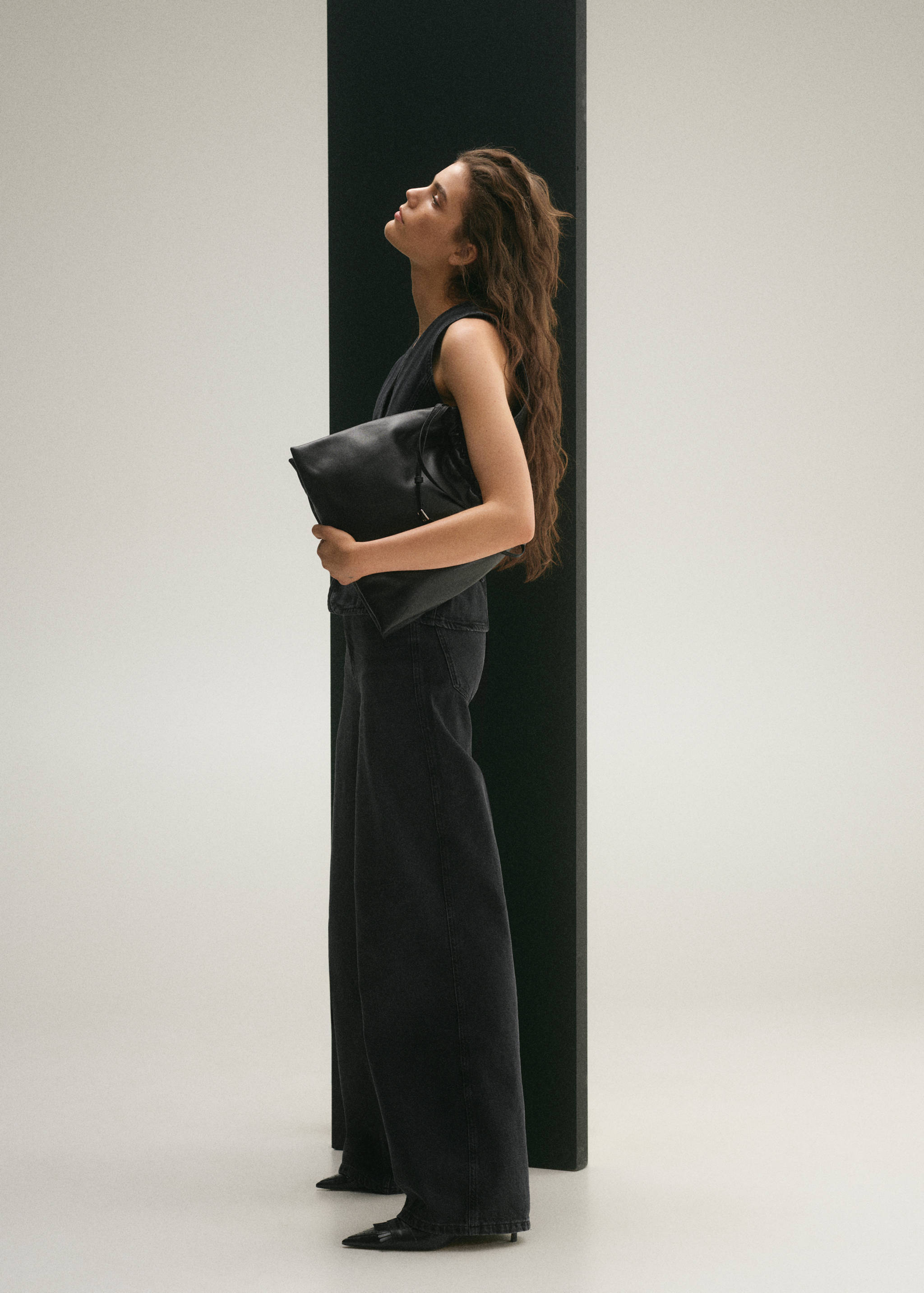 High-waisted wideleg jeans - General plane