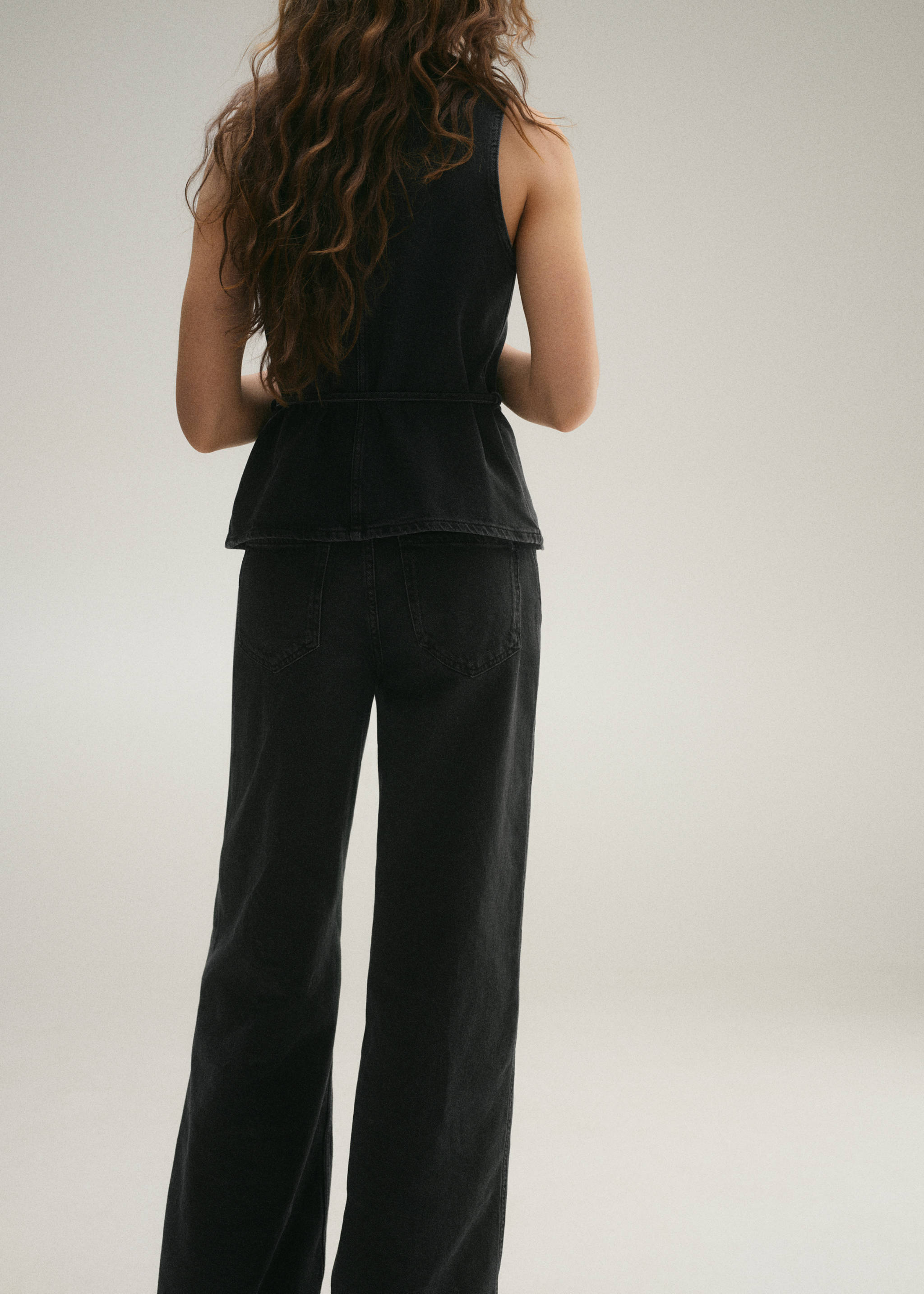 High-waisted wideleg jeans - Reverse of the article