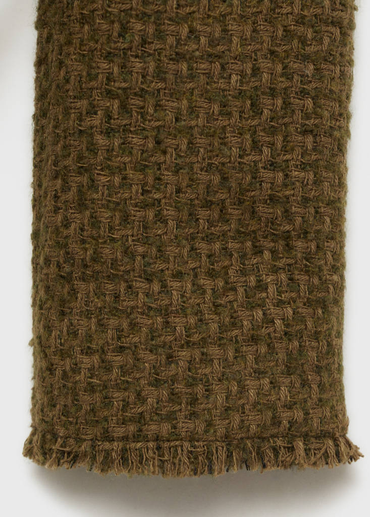 Tweed jacket with jewel buttons — Khaki