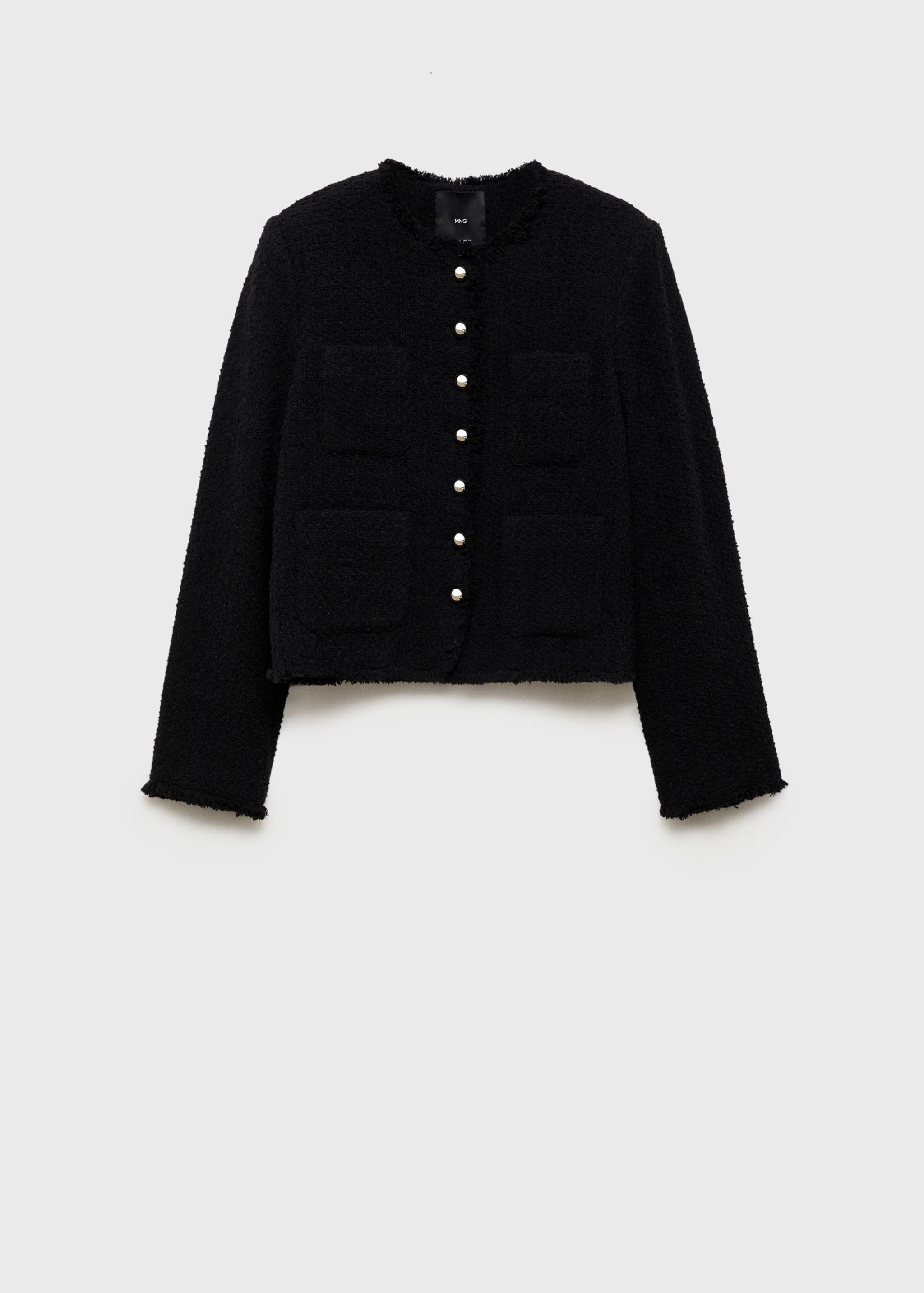 Veste tweed boutons bijoux - Article sans modèle