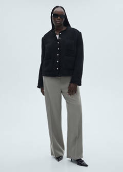 Tweed jacket with jewel buttons — Black 6