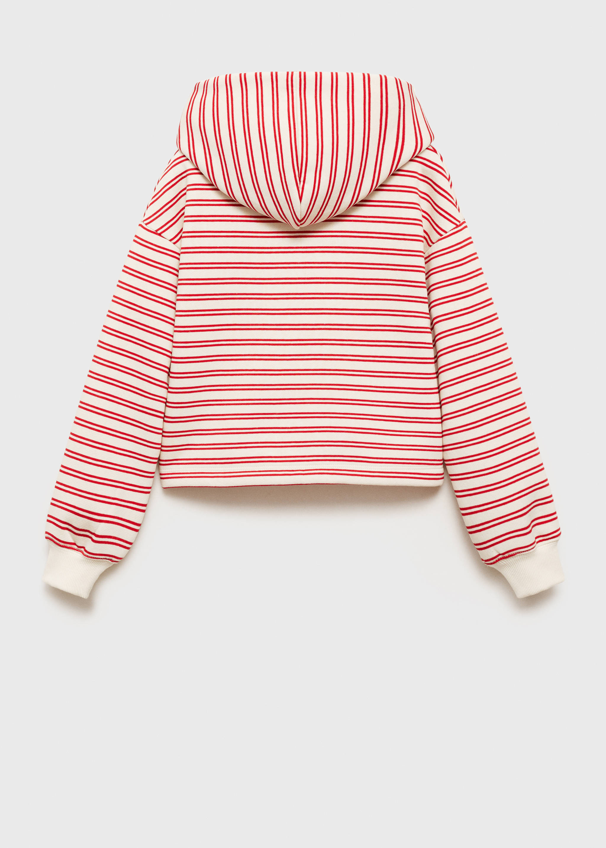 Striped hooded sweatshirt - Reverse of the article